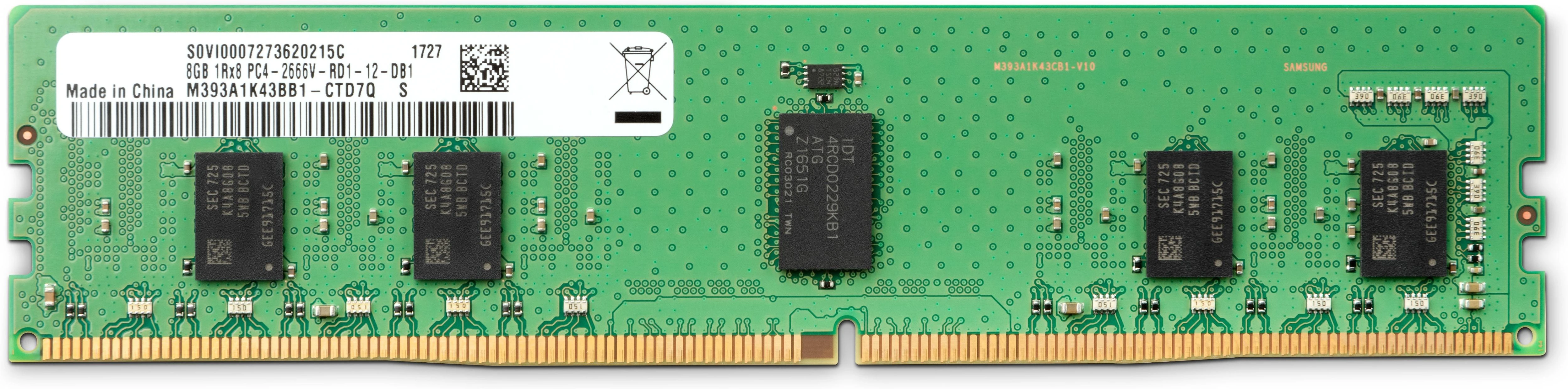 Hewlett Packard (HP) HP 8GB DDR4-2666 DIMM RAM atmintis, skirta HP staliniams kompiuteriams