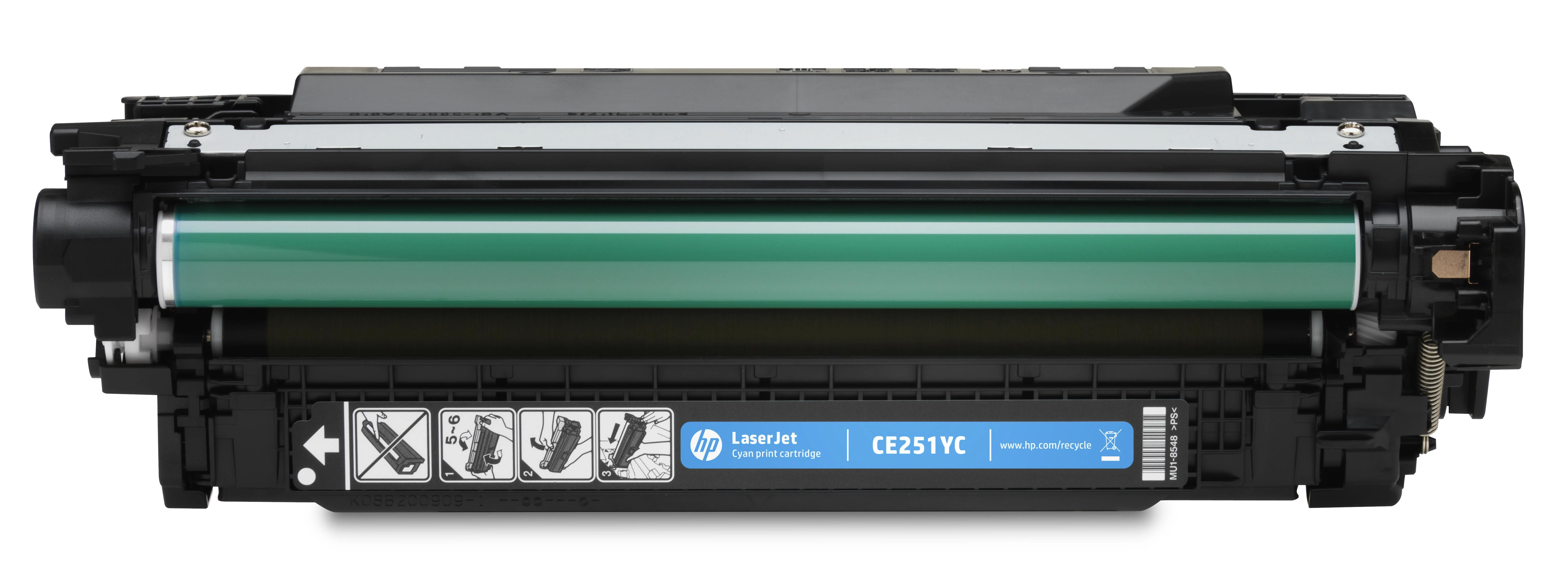 Hewlett Packard (HP) HP 504A kasetė, žydra