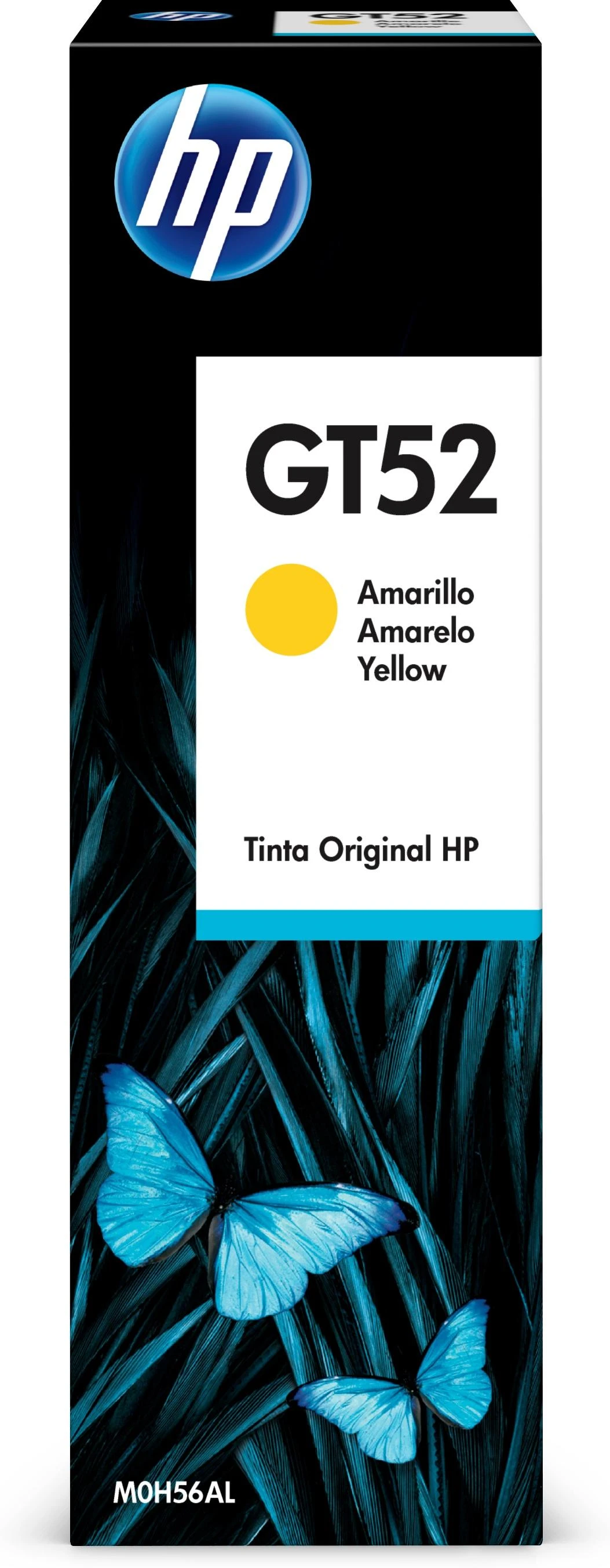 Hewlett Packard (HP) HP GT52 originalus rašalo buteliukas Geltona