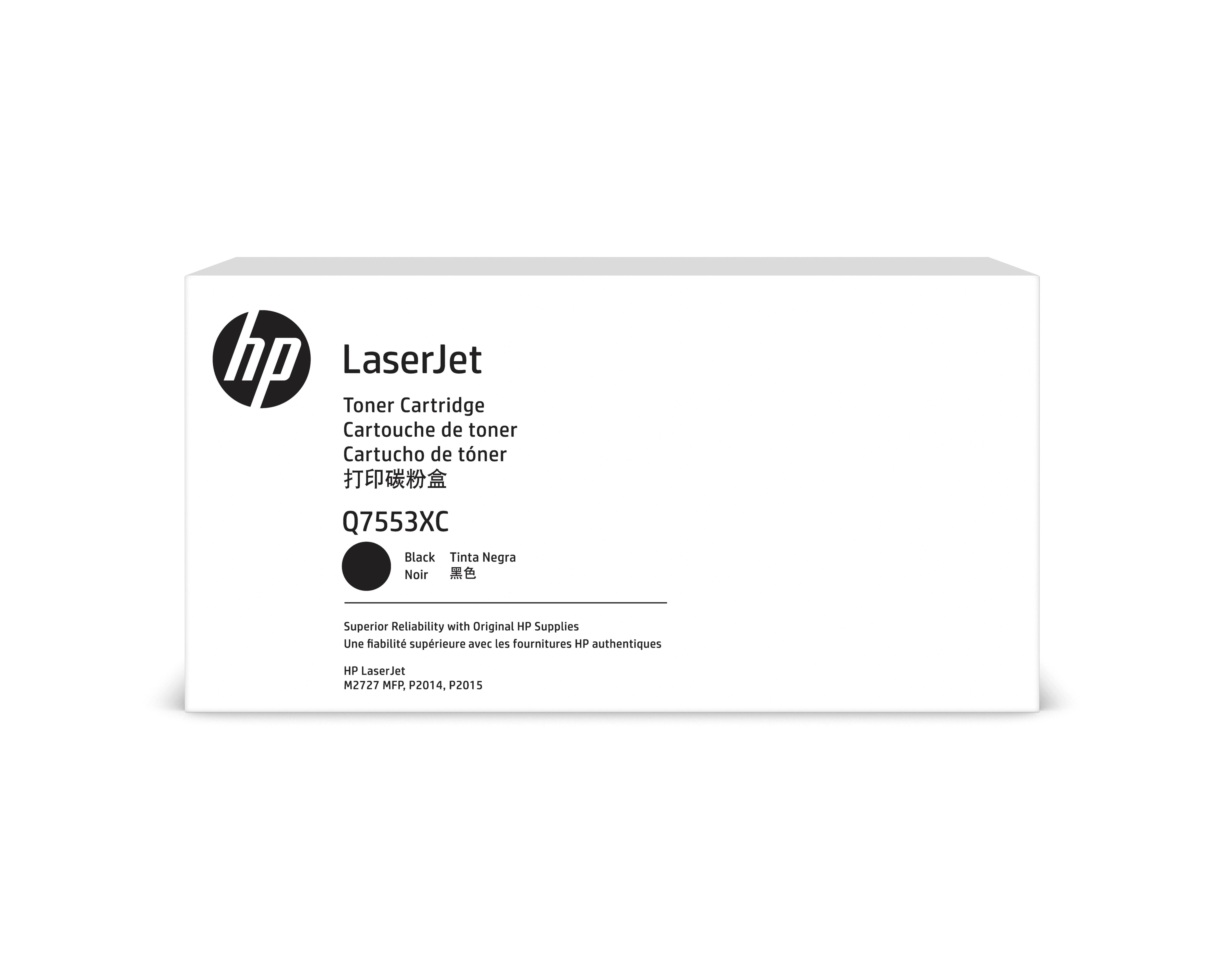Hewlett Packard (HP) HP Q7553X kasetė, juoda, didelės talpos