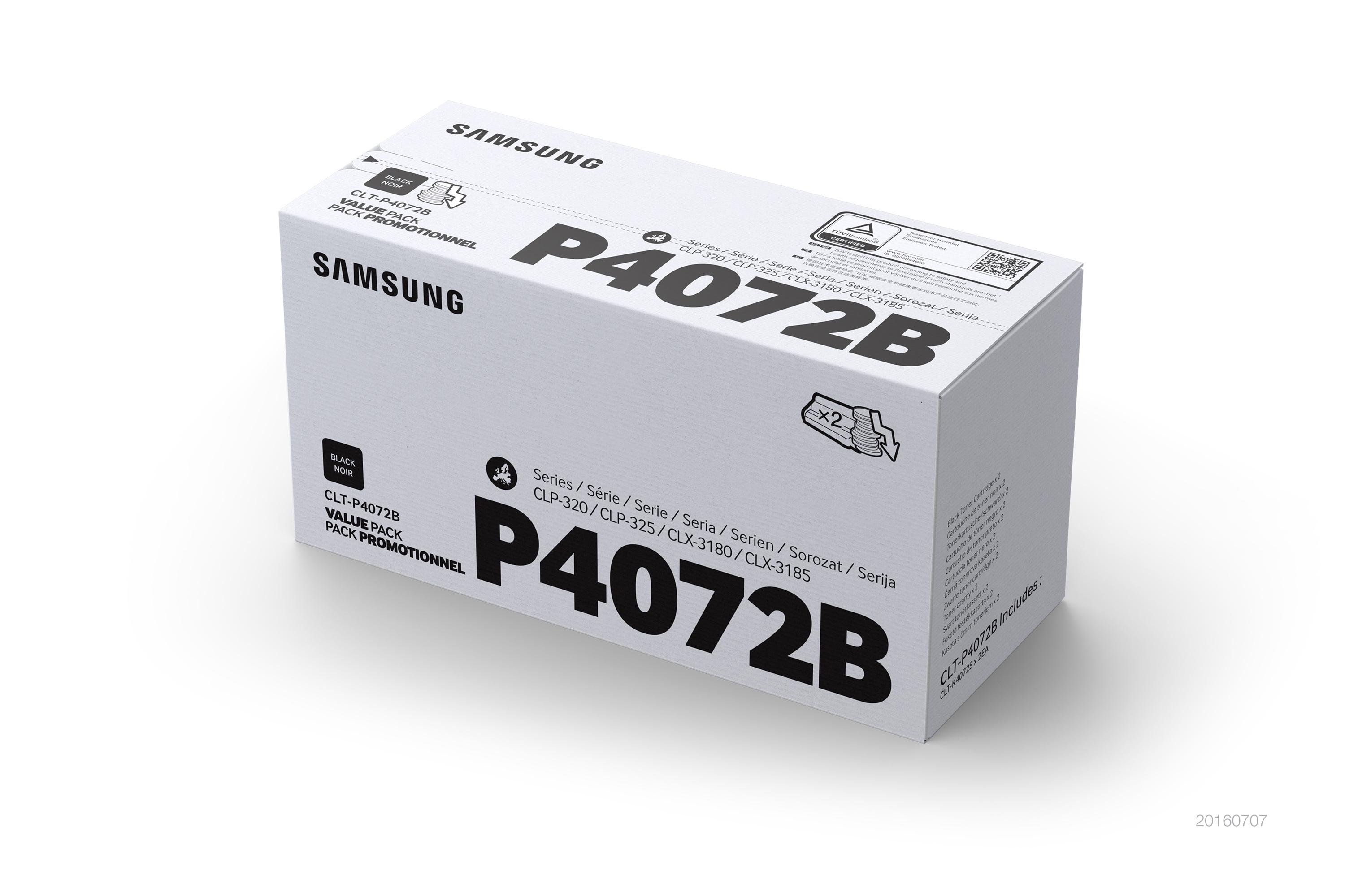 Hewlett Packard (HP) HP Samsung CLT-P4072B Originalus Juoda 2 vnt