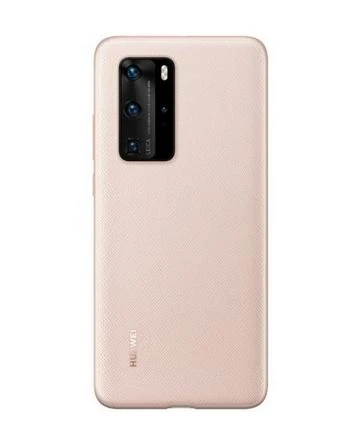 Dėklas Protective PU Case for Huawei P40 (Rožinė)