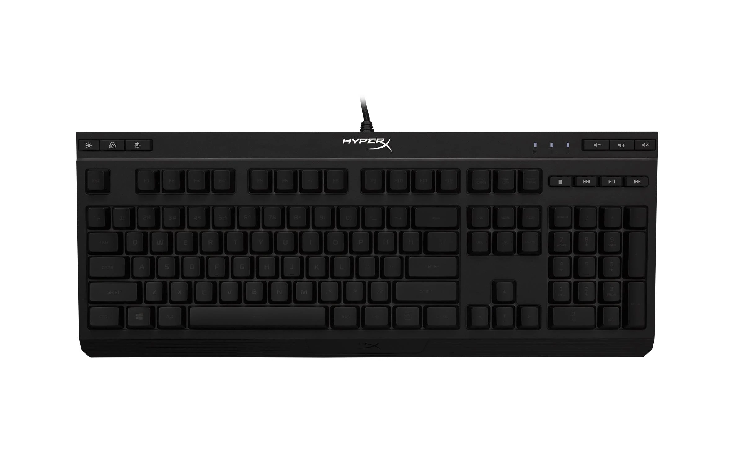 HyperX Alloy Core RGB Membraninė žaidimų klaviatūra, US išdėstymas, su pašvietimu