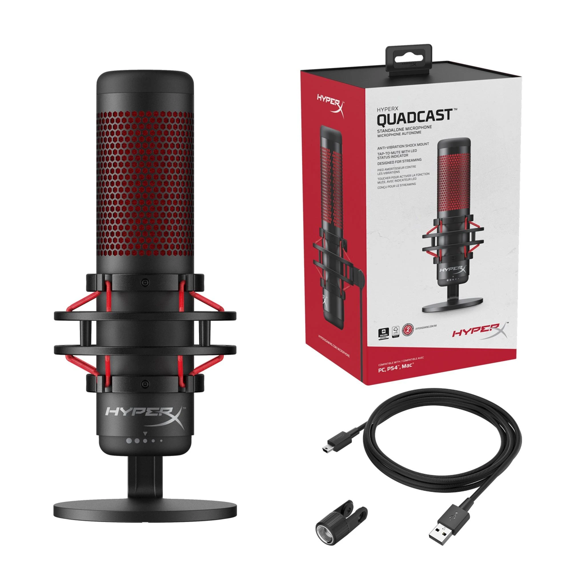 HyperX QuadCast - USB Kondensatorinis Mikrofonas