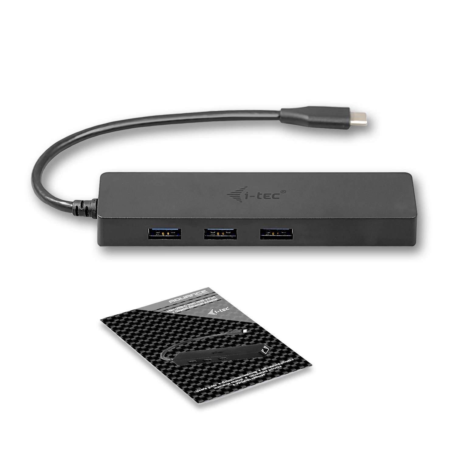 I-tec Advance C31GL3SLIM sąsajos šakotuvas USB 3.2 Gen 1 (3.1 Gen 1) Type-C 5000 Mbit/ai Juoda