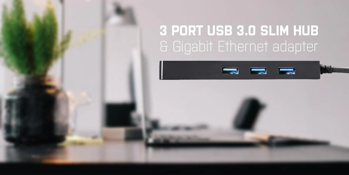 I-tec Advance U3GL3SLIM sąsajos šakotuvas USB 3.2 Gen 1 (3.1 Gen 1) Type-A Juoda