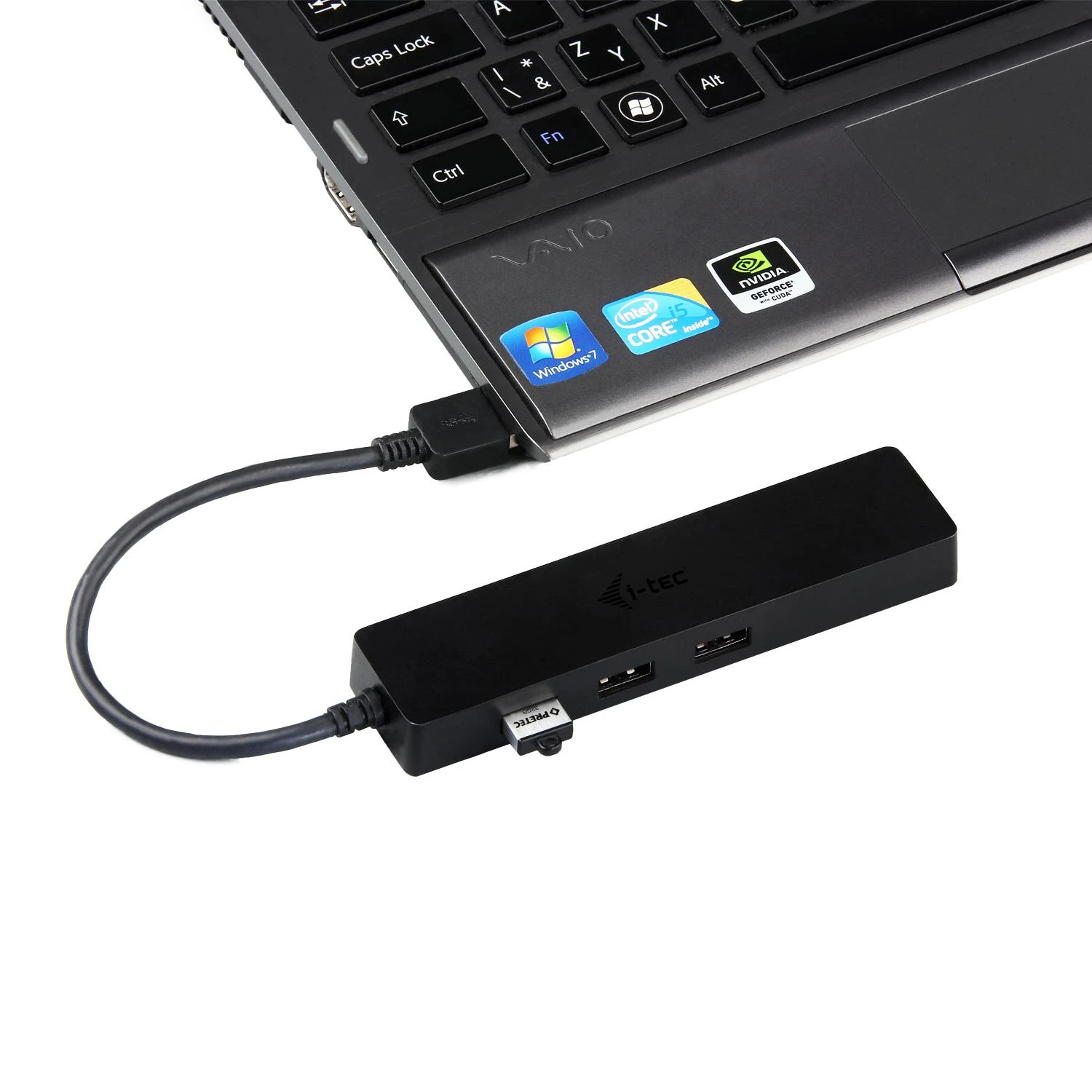 I-tec Advance U3GL3SLIM sąsajos šakotuvas USB 3.2 Gen 1 (3.1 Gen 1) Type-A Juoda