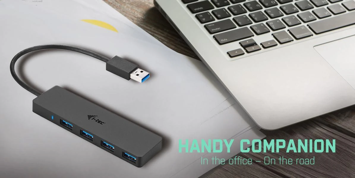I-tec Advance U3HUB404 sąsajos šakotuvas USB 3.2 Gen 1 (3.1 Gen 1) Type-A 5000 Mbit/ai Juoda