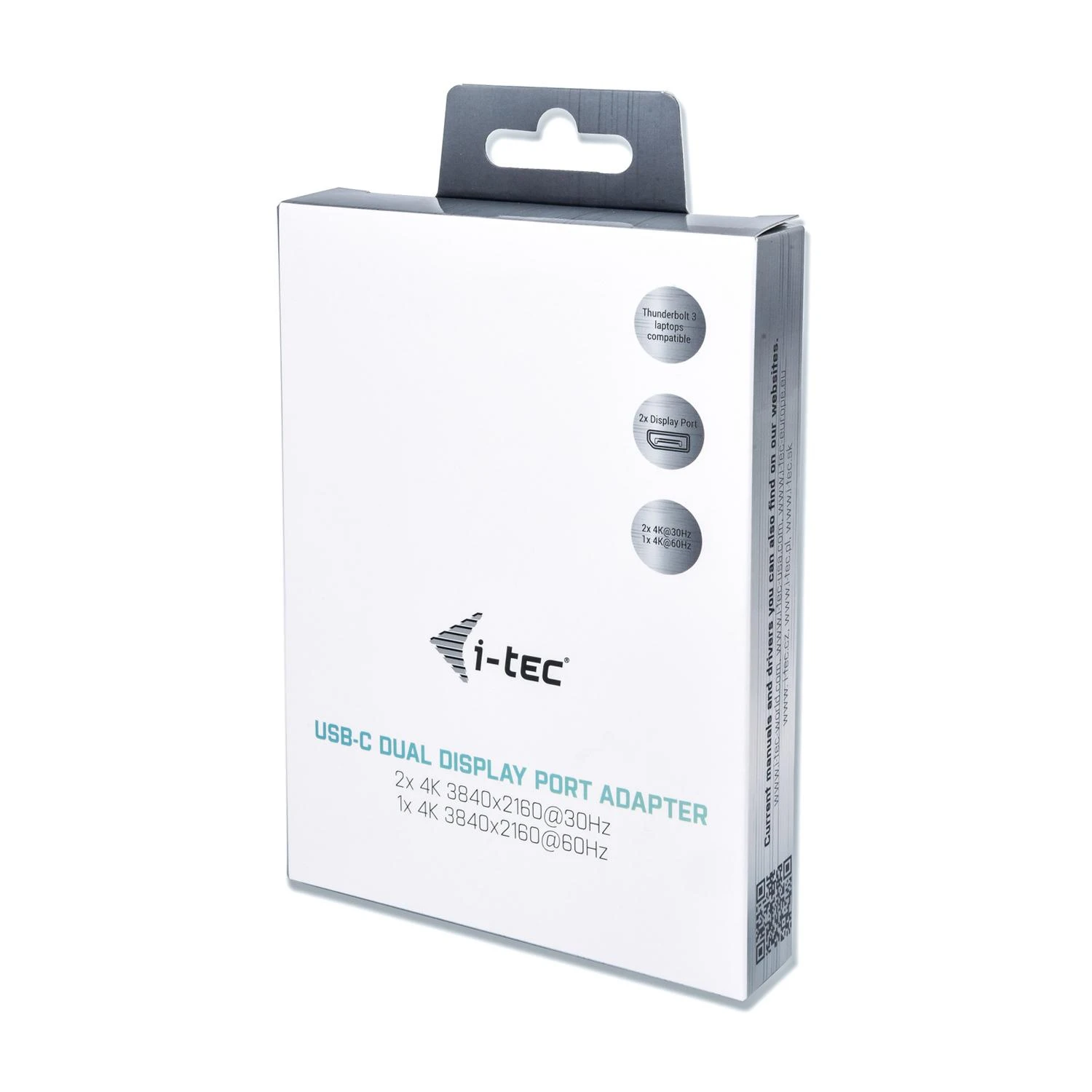 I-TEC USB C prie Dual DisplayPort Video Adapteris 2x DisplayPort 4K Ultra HD suderinamas su Thunderbolt 3