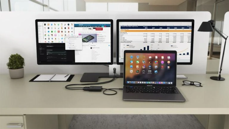 I-TEC USB C prie Dual DisplayPort Video Adapteris 2x DisplayPort 4K Ultra HD suderinamas su Thunderbolt 3