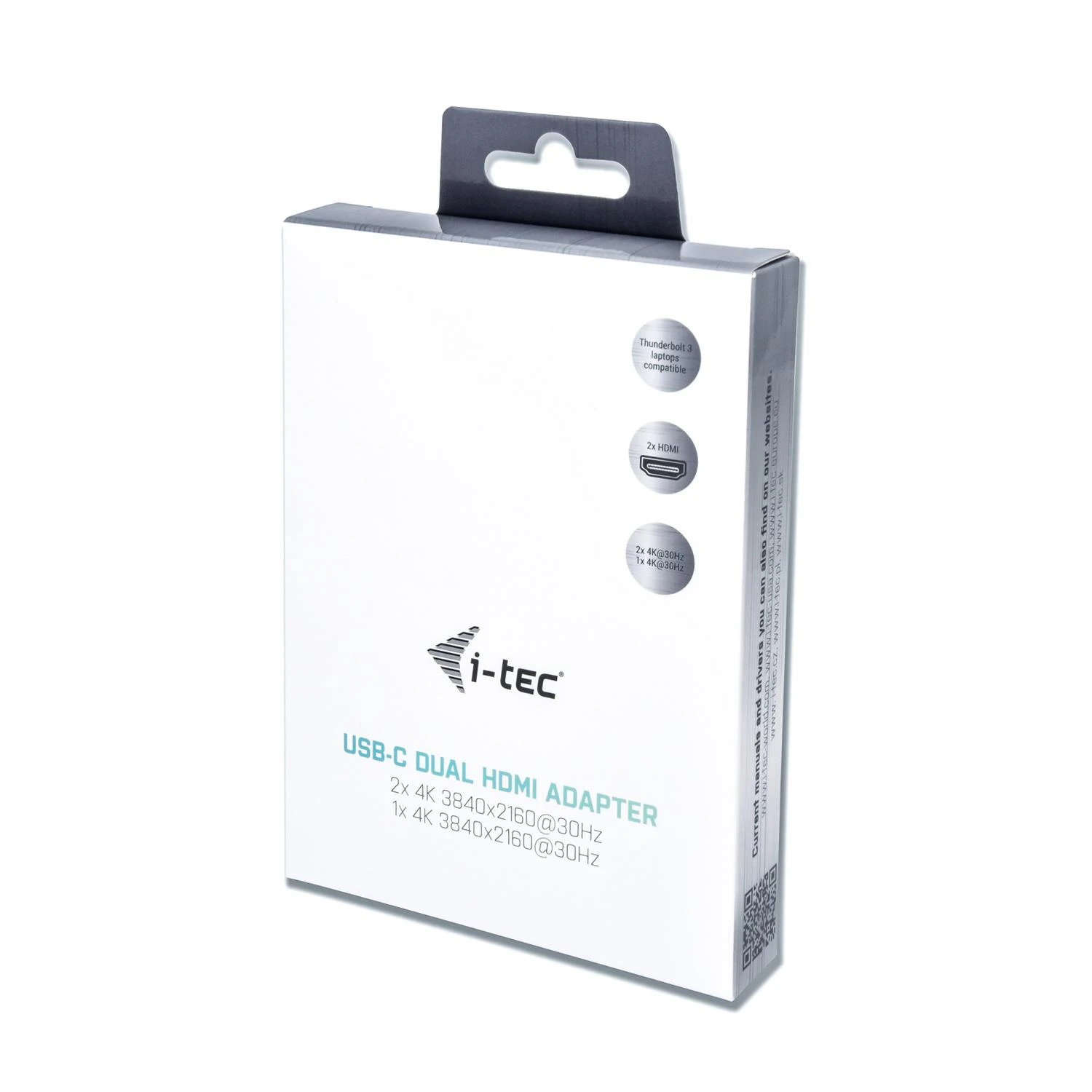 I-TEC USB C prie dviejų HDMI prievadų vaizdo adapteris 2x HDMI prievadas 4K Ultra HD suderinamas su Thunderbolt 3