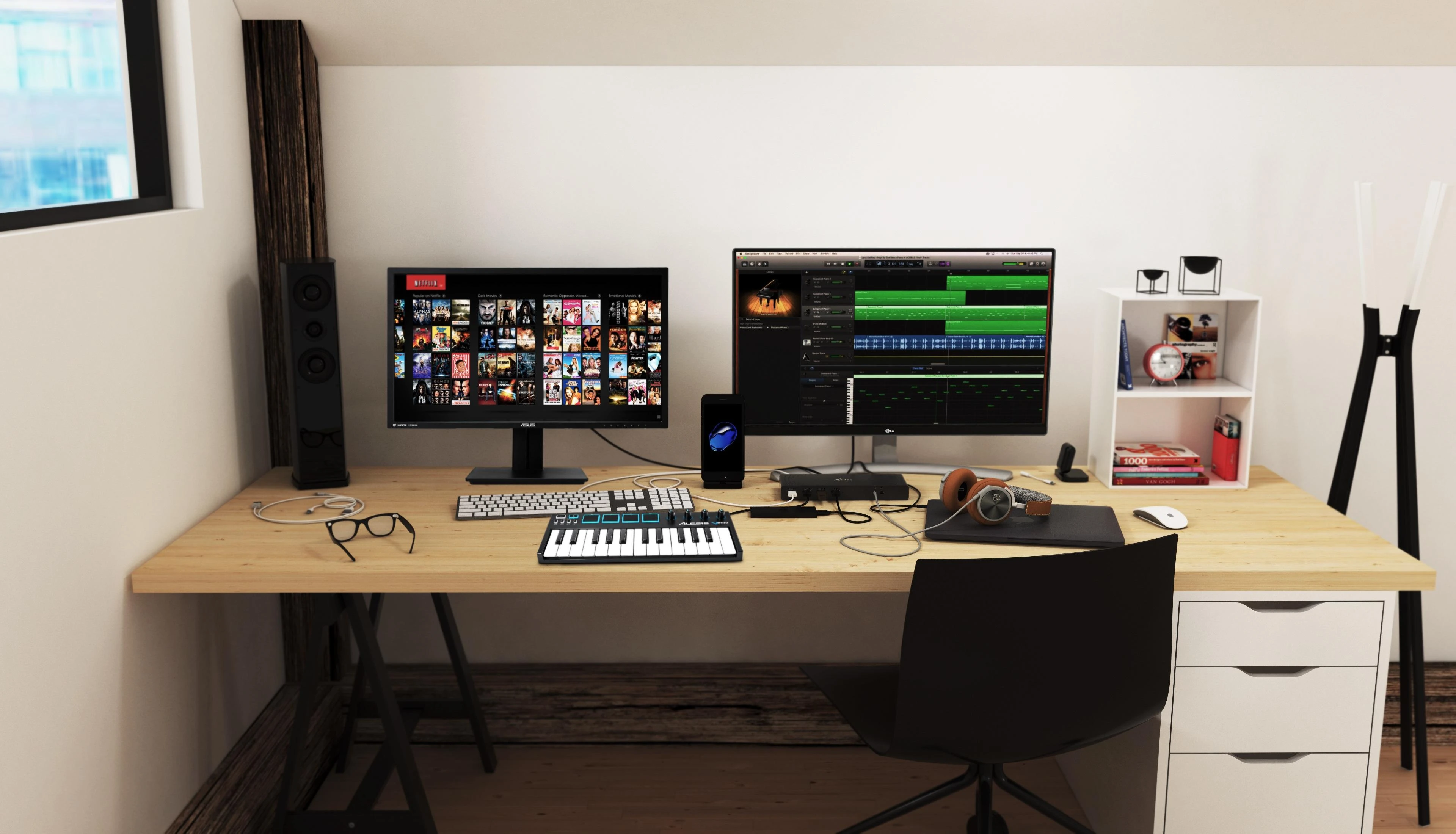 I-TEC USB 3.0 / USB-C Dualdock 1x 5K 2x 4K 60Hz 2x HDMI 2x DP 1x GLAN 6x USB 3.0 1x Audio / Mic Jack Kensington, suderinamas su TB 3