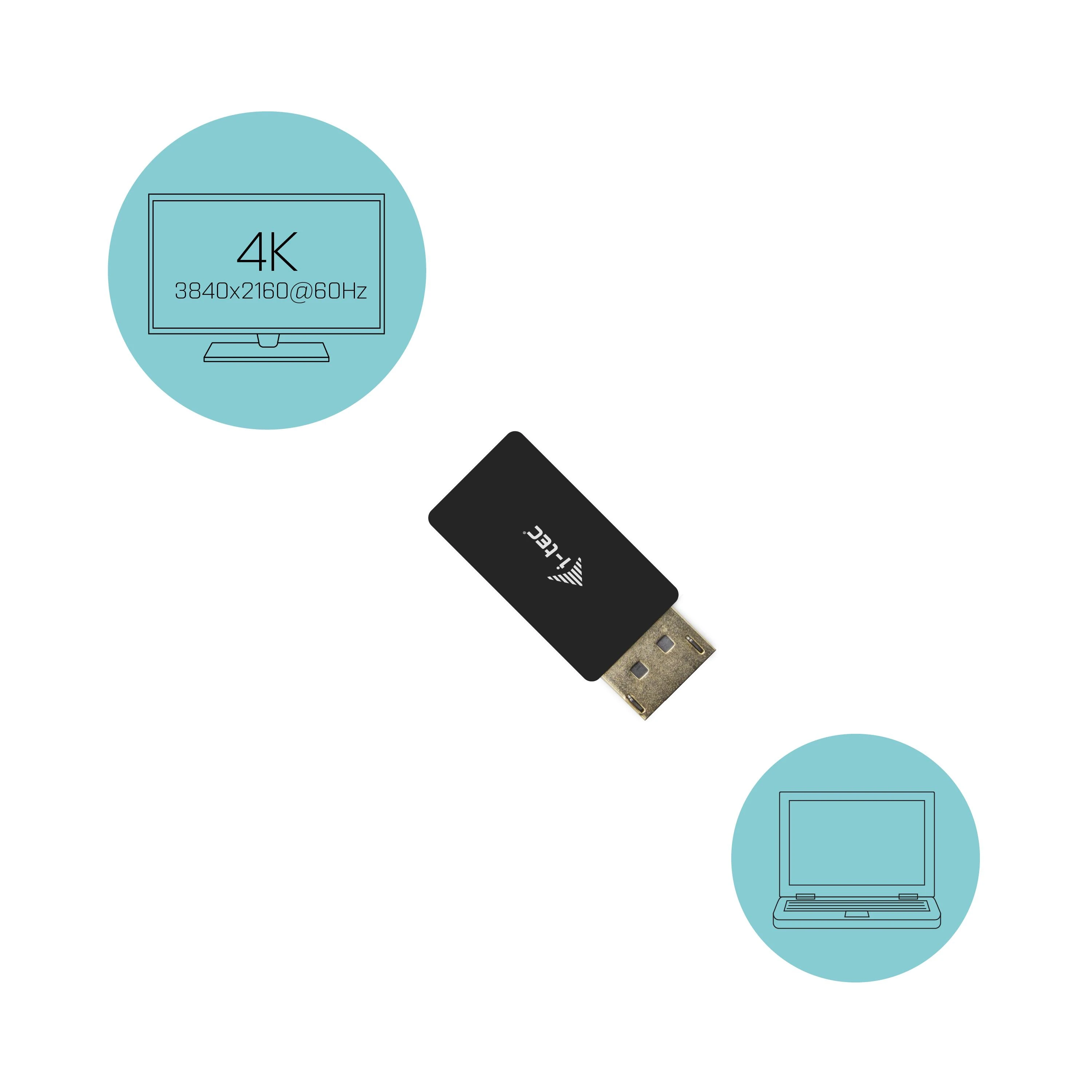 I-tec DP į HDMI adapteris 4K raiška