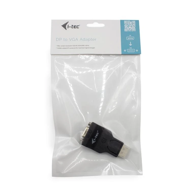 I-tec DP2VGAADA kabelių sąsaja / invertavimo adapteris DisplayPort VGA Juoda