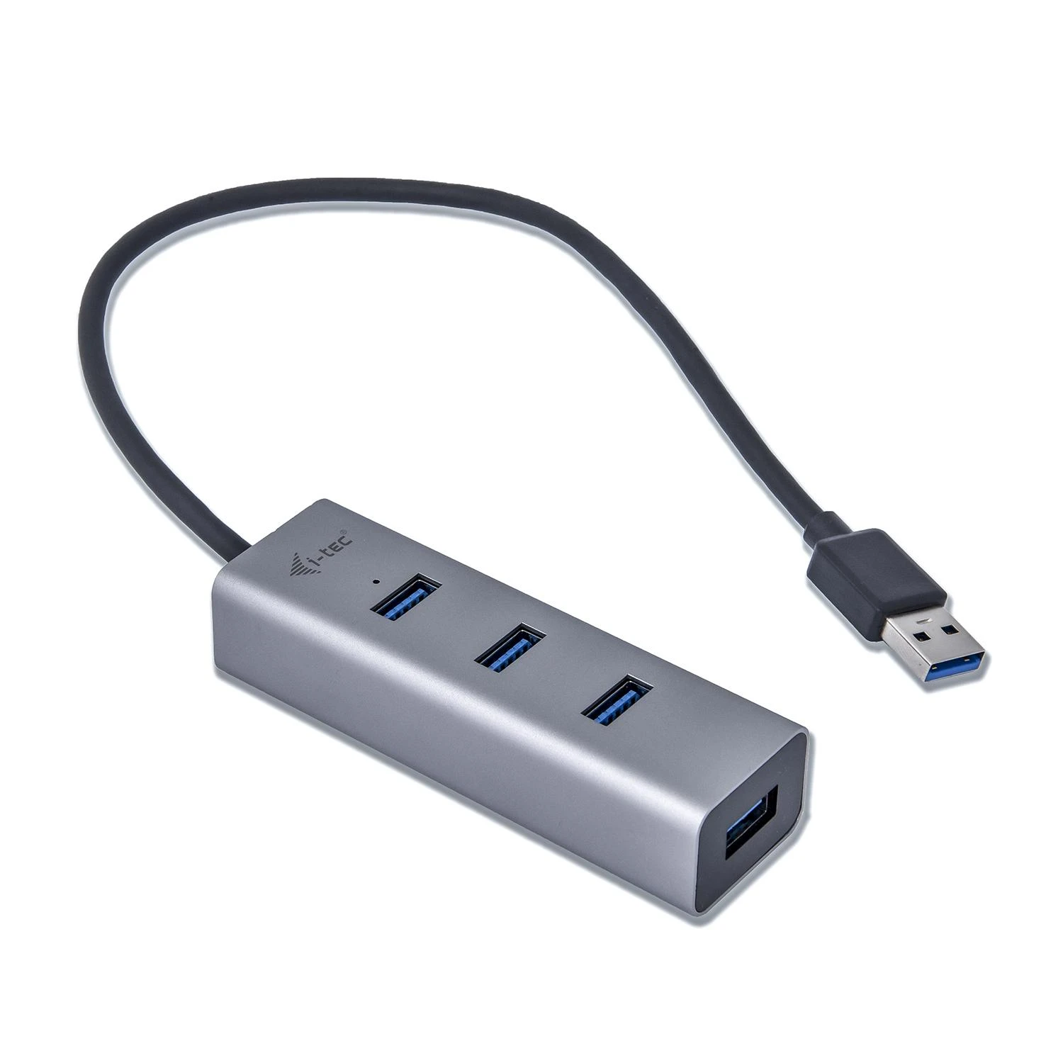 I-tec Metal U3HUBMETAL403 sąsajos šakotuvas USB 3.2 Gen 1 (3.1 Gen 1) Type-A 5000 Mbit/ai Pilka