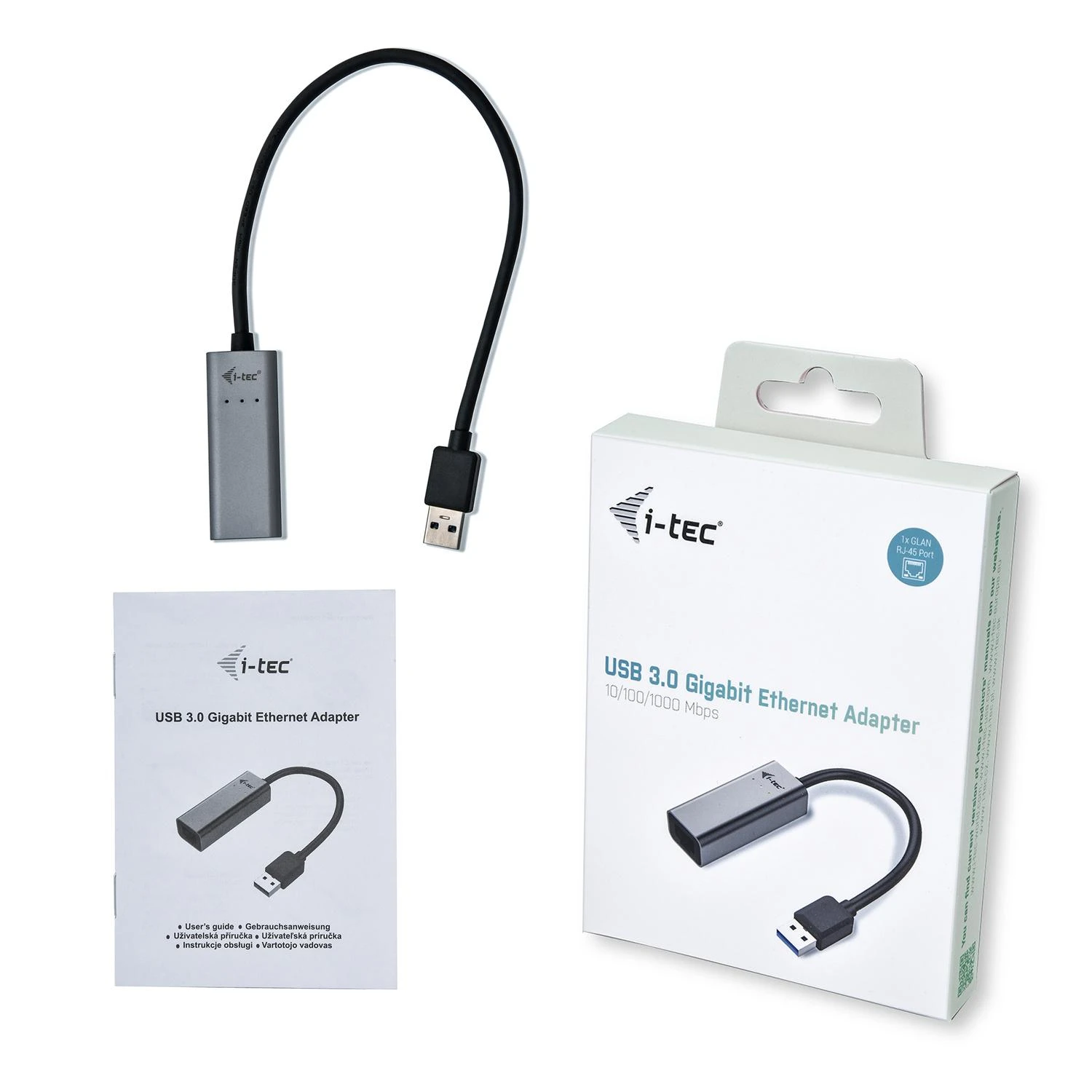 I-tec Metal U3METALGLAN tinklo plokštė Eternetas 1000 Mbit/ai