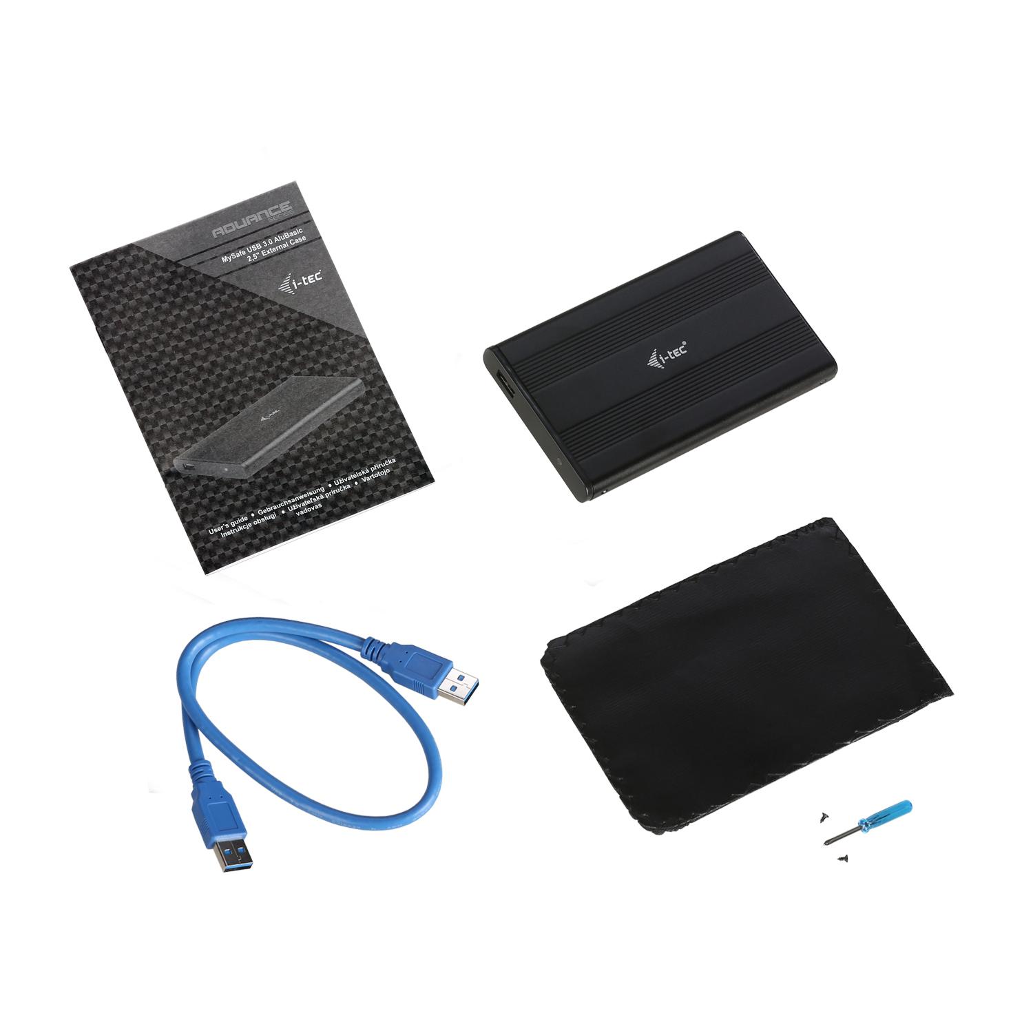 I-tec Advance MYSAFEU312 saugojimo diskų korpusas 2.5" HDD / SSD aptvaras Juoda