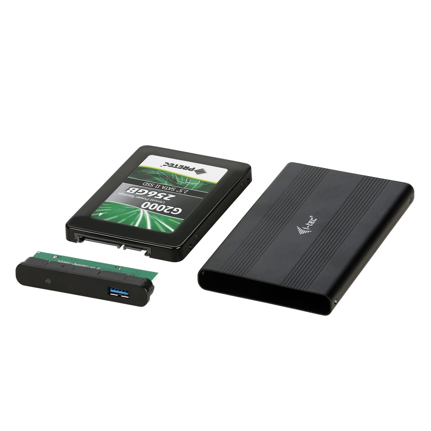 I-tec Advance MYSAFEU312 saugojimo diskų korpusas 2.5" HDD / SSD aptvaras Juoda