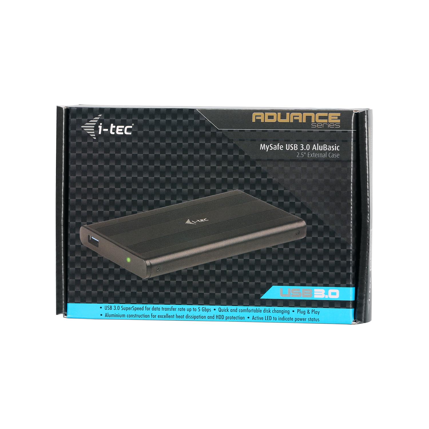 I-tec Advance MYSAFEU312 saugojimo diskų korpusas 2.5" HDD / SSD aptvaras Juoda