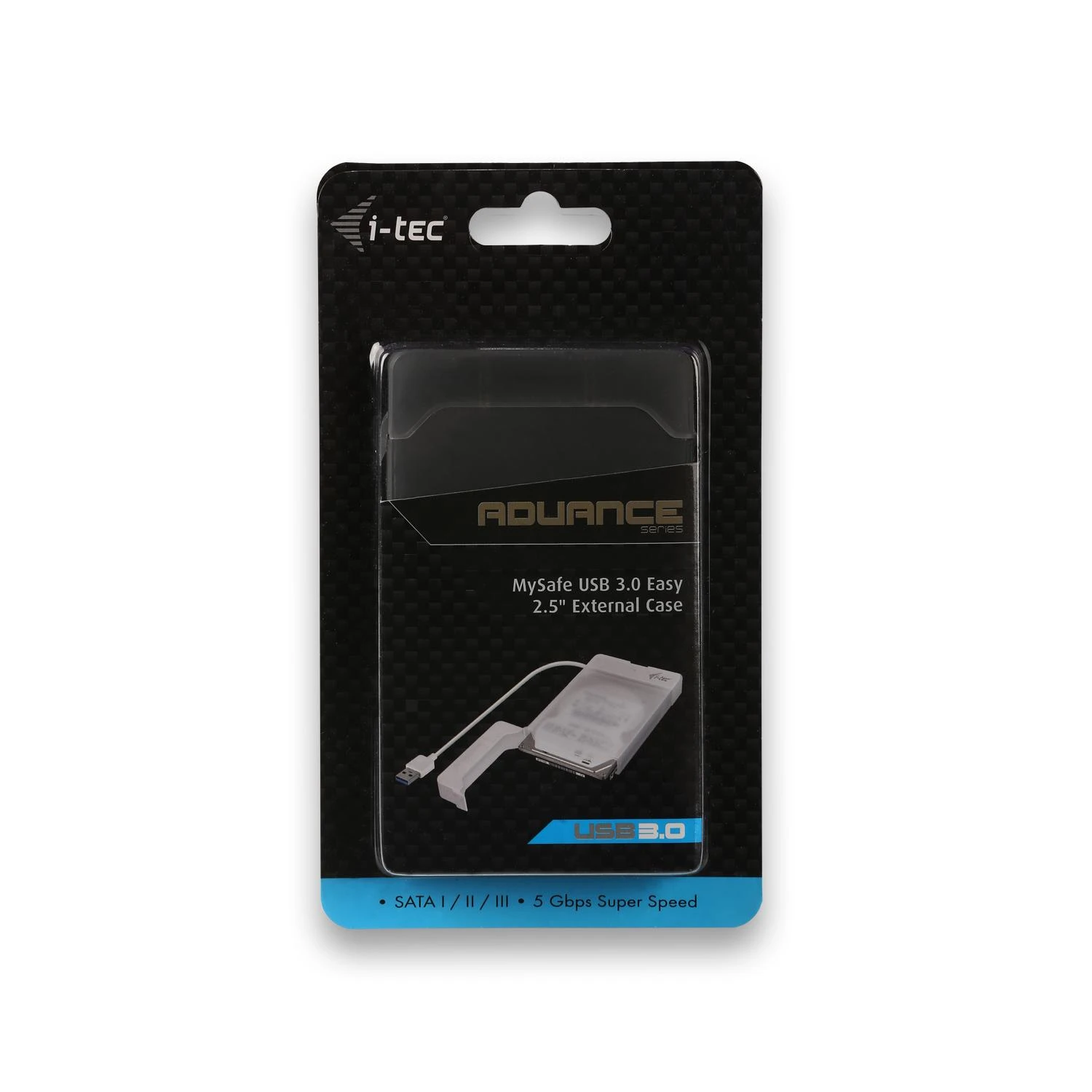 I-tec MYSAFEU313 saugojimo diskų korpusas 2.5" HDD / SSD aptvaras Juoda