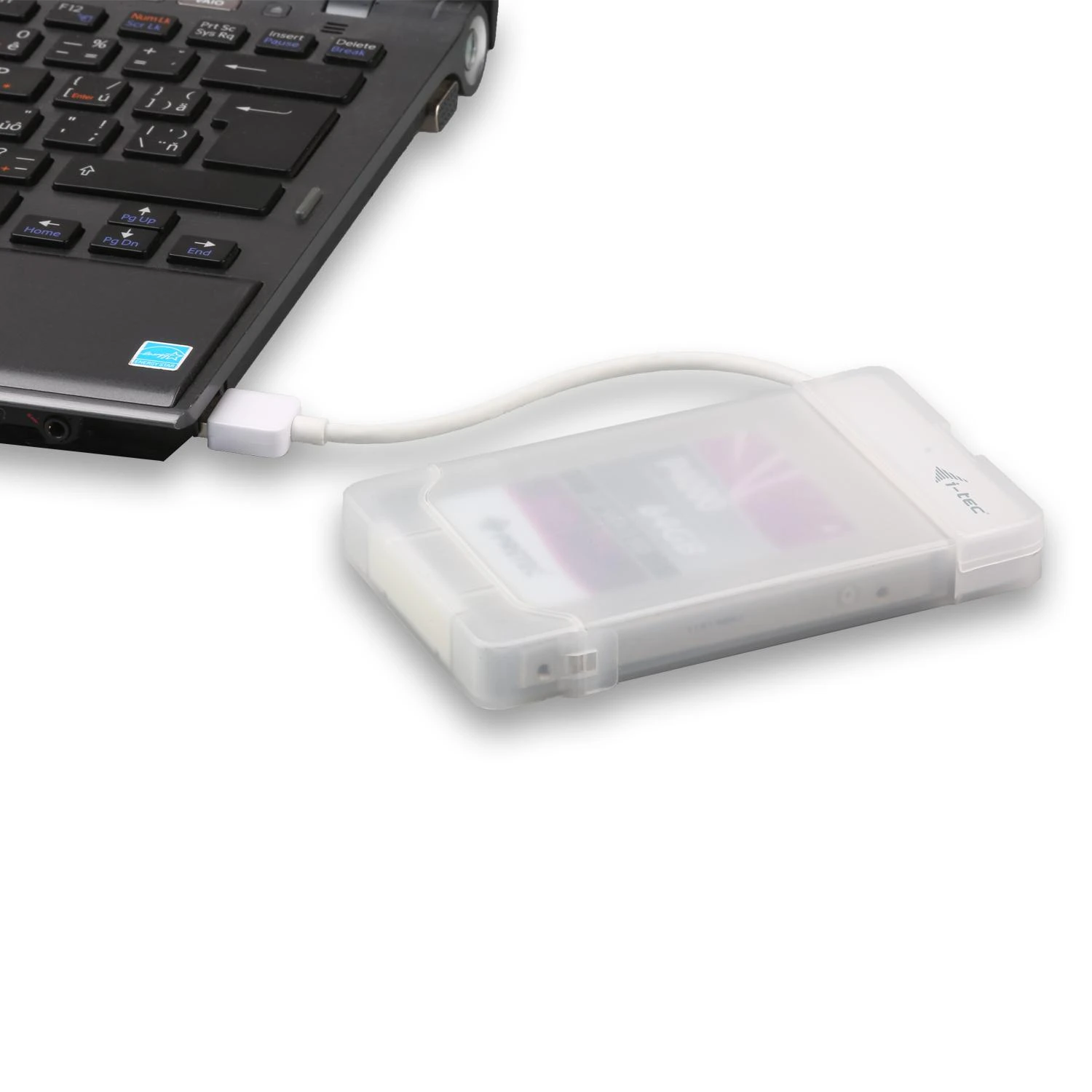 I-tec MYSAFEU314 saugojimo diskų korpusas 2.5" HDD / SSD aptvaras Balta
