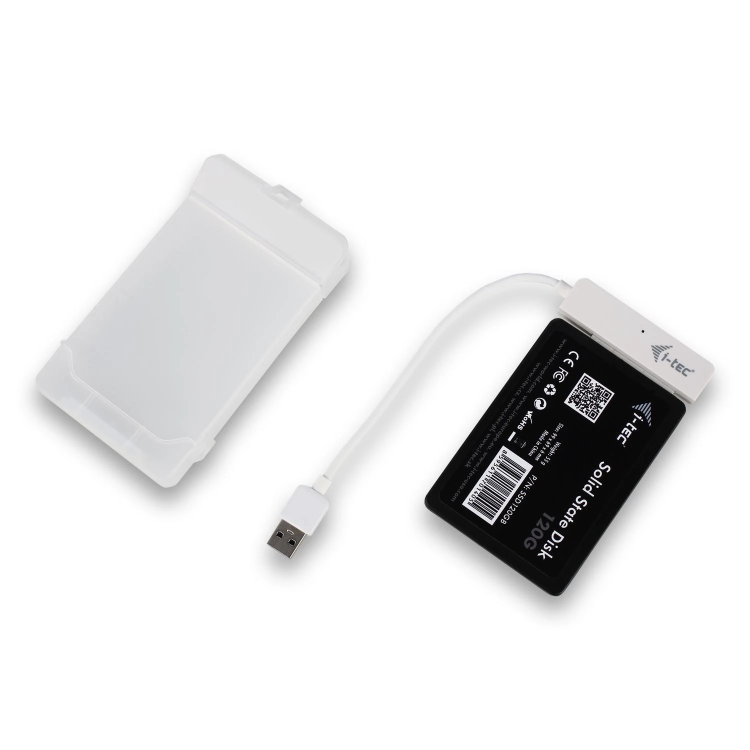 I-tec MYSAFEU314 saugojimo diskų korpusas 2.5" HDD / SSD aptvaras Balta
