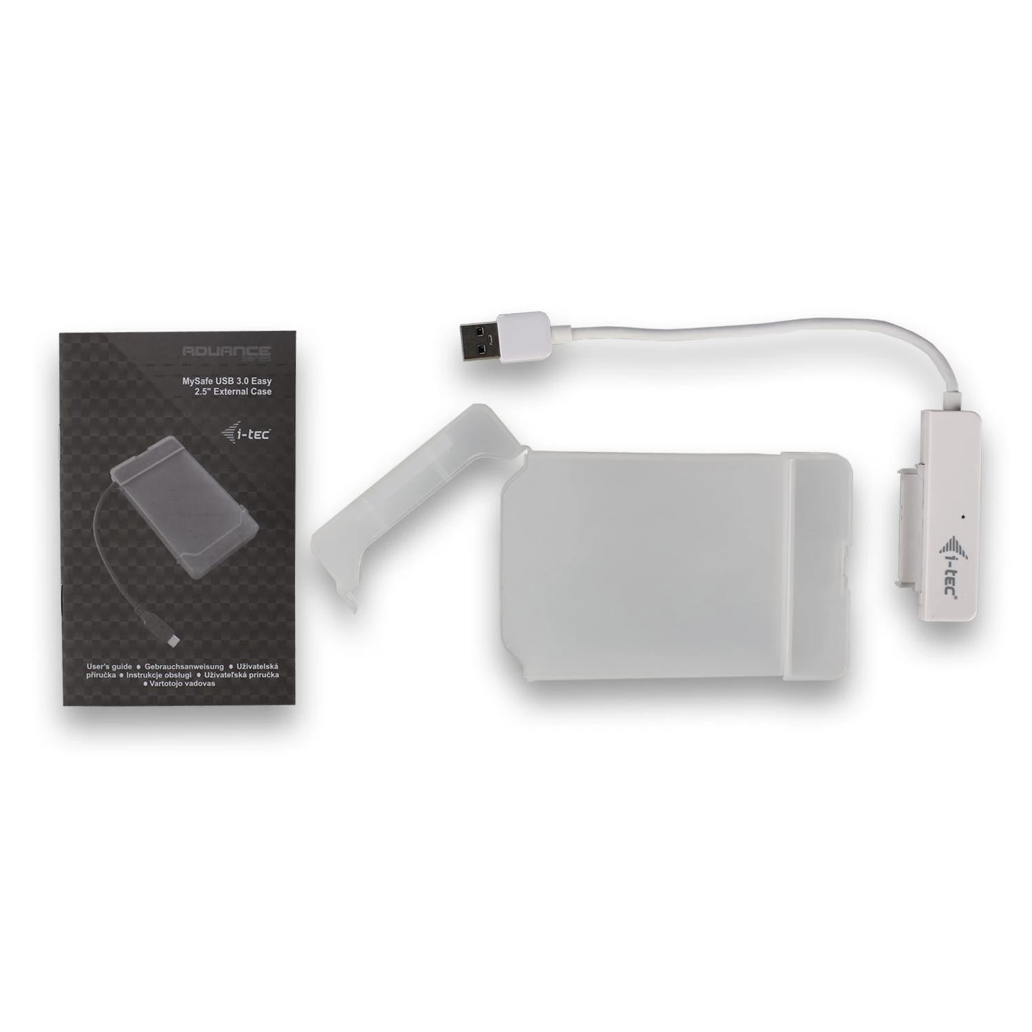 I-tec MYSAFEU314 saugojimo diskų korpusas 2.5" HDD / SSD aptvaras Balta