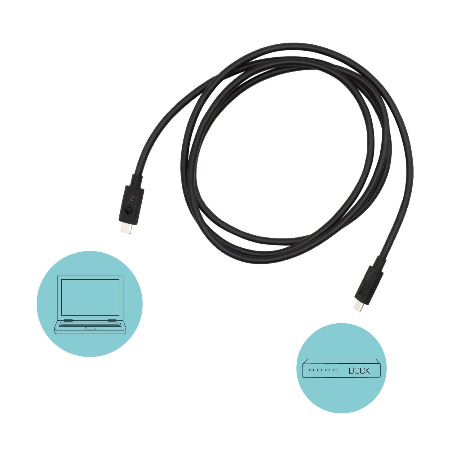 I-tec TB3CBL150CM „Thunderbolt“ kabelis 1,5 m Juoda 40 Gbit/s