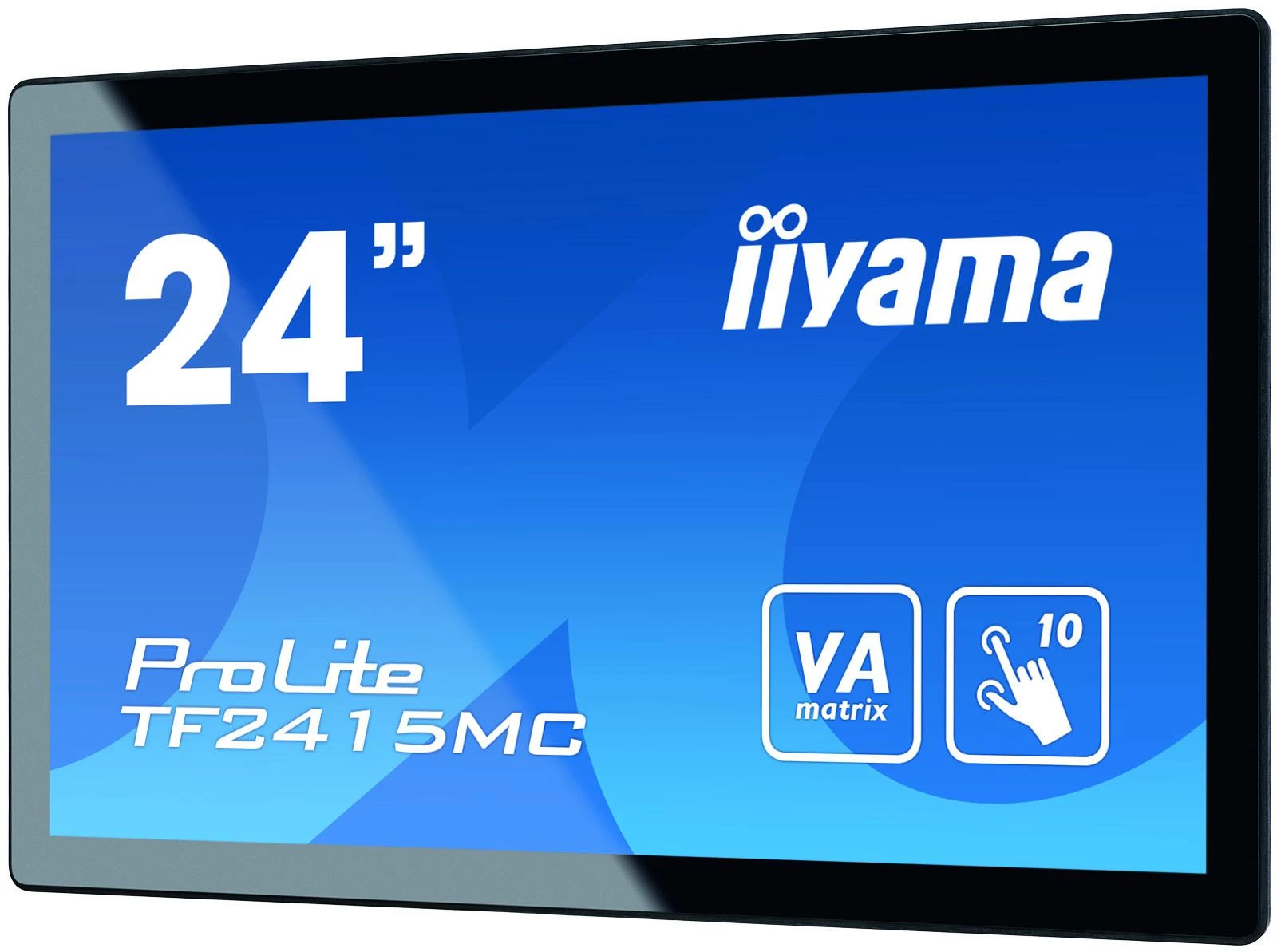 iiyama ProLite TF2415MC-B2 jutiklinis monitorius 60,5 cm (23.8") 1920 x 1080 pikseliai Juoda „Multi-touch“ Daugybė naudotojų
