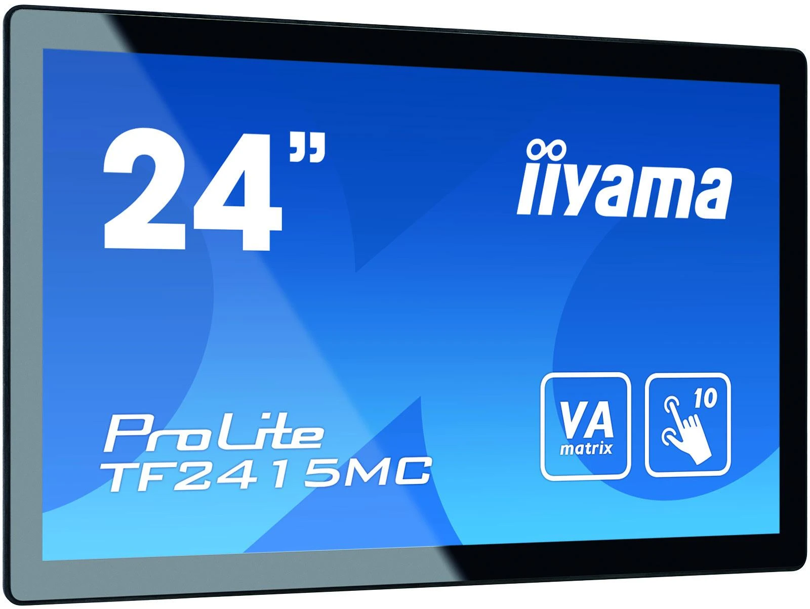 iiyama ProLite TF2415MC-B2 jutiklinis monitorius 60,5 cm (23.8") 1920 x 1080 pikseliai Juoda „Multi-touch“ Daugybė naudotojų