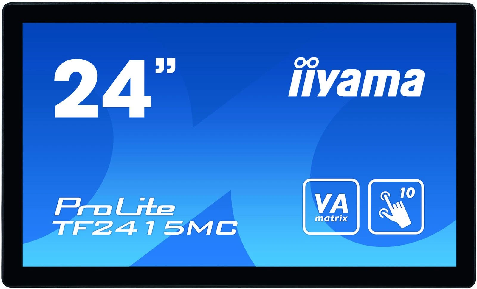 iiyama ProLite TF2415MC-B2 jutiklinis monitorius 60,5 cm (23.8") 1920 x 1080 pikseliai Juoda „Multi-touch“ Daugybė naudotojų