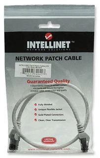 Intellinet 0.5m Cat6 tinklo kabelis 0,5 m U/UTP (UTP) Pilka
