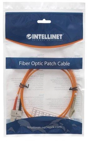 Inline Intellinet 470377 optinio pluošto kabelis 2 m LSZH OM2 LC SC Oranžinė