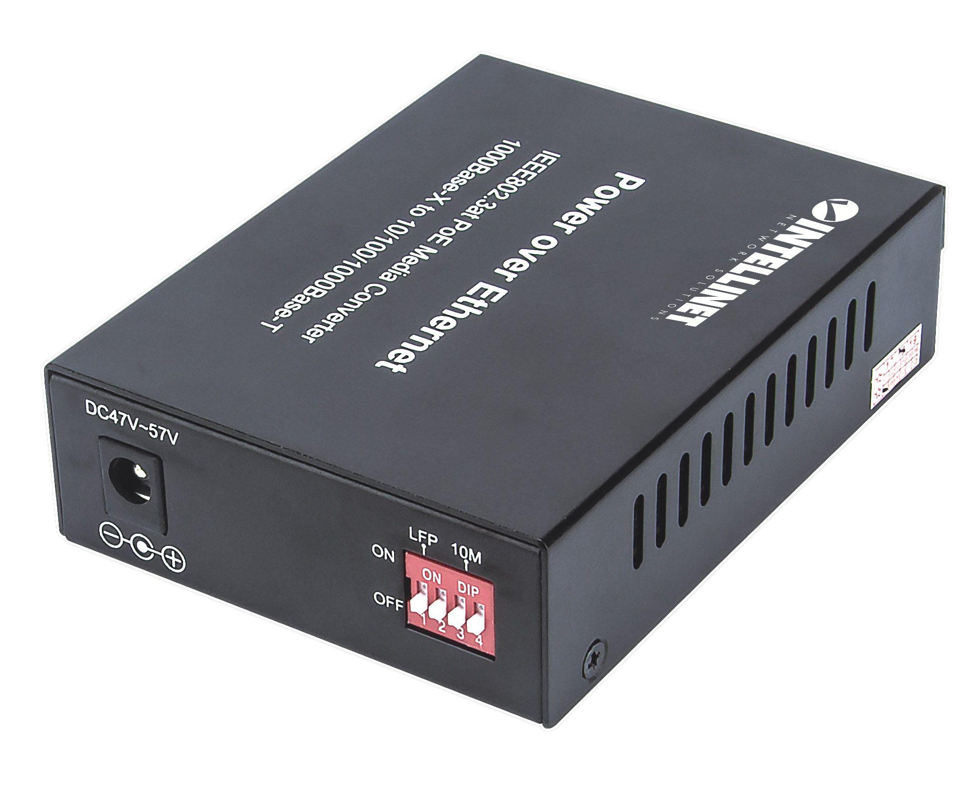 Intellinet 508209 tinklo medijos keitiklis 1000 Mbit/ai 1310 nm Vienas režimas Juoda