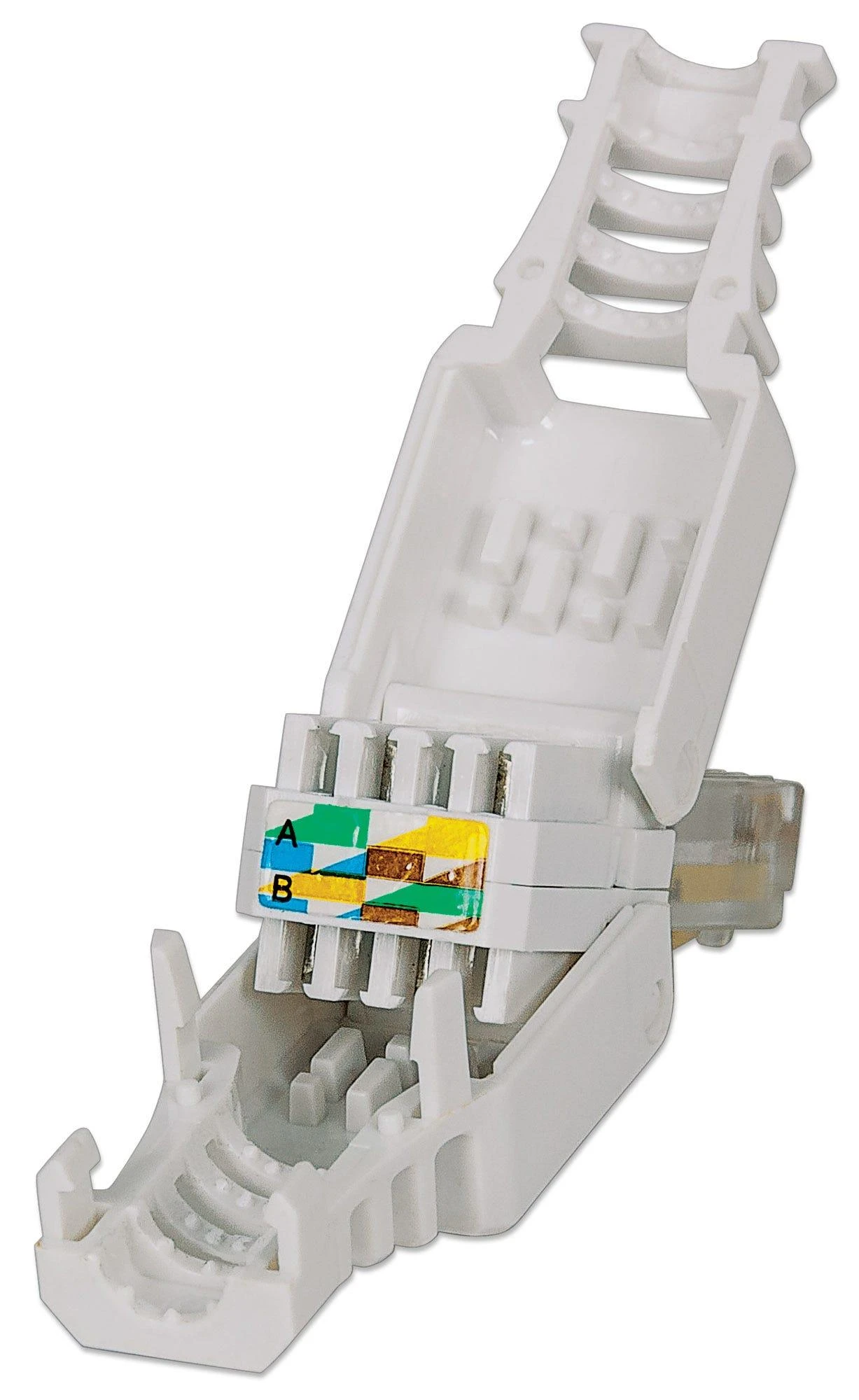 Goobay Intellinet 790482 laido jungtis RJ45 Balta