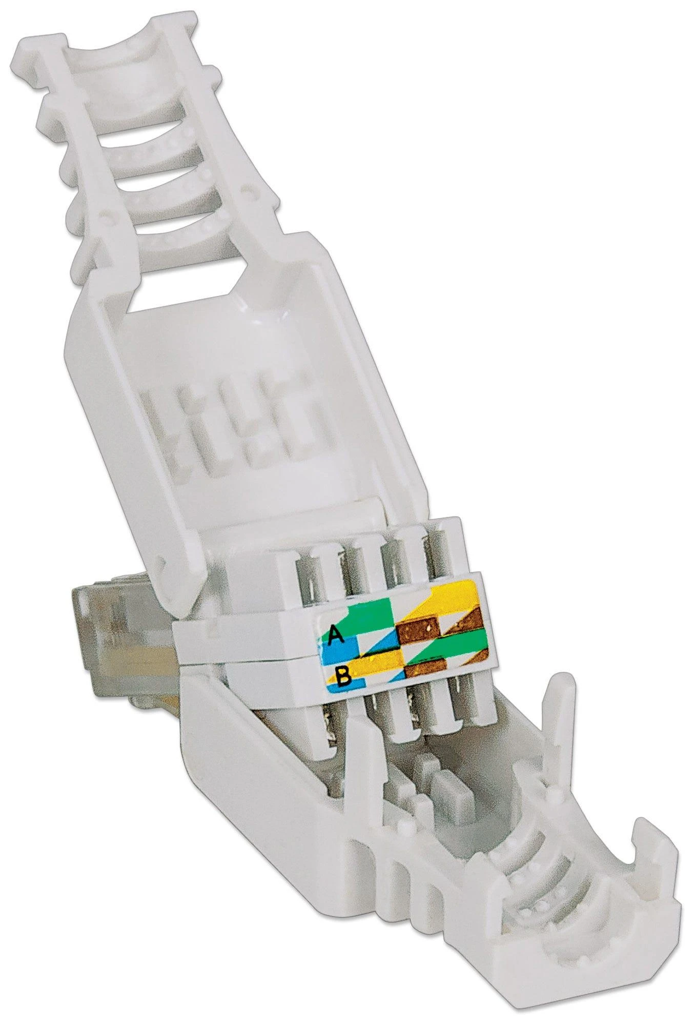 Goobay Intellinet 790482 laido jungtis RJ45 Balta