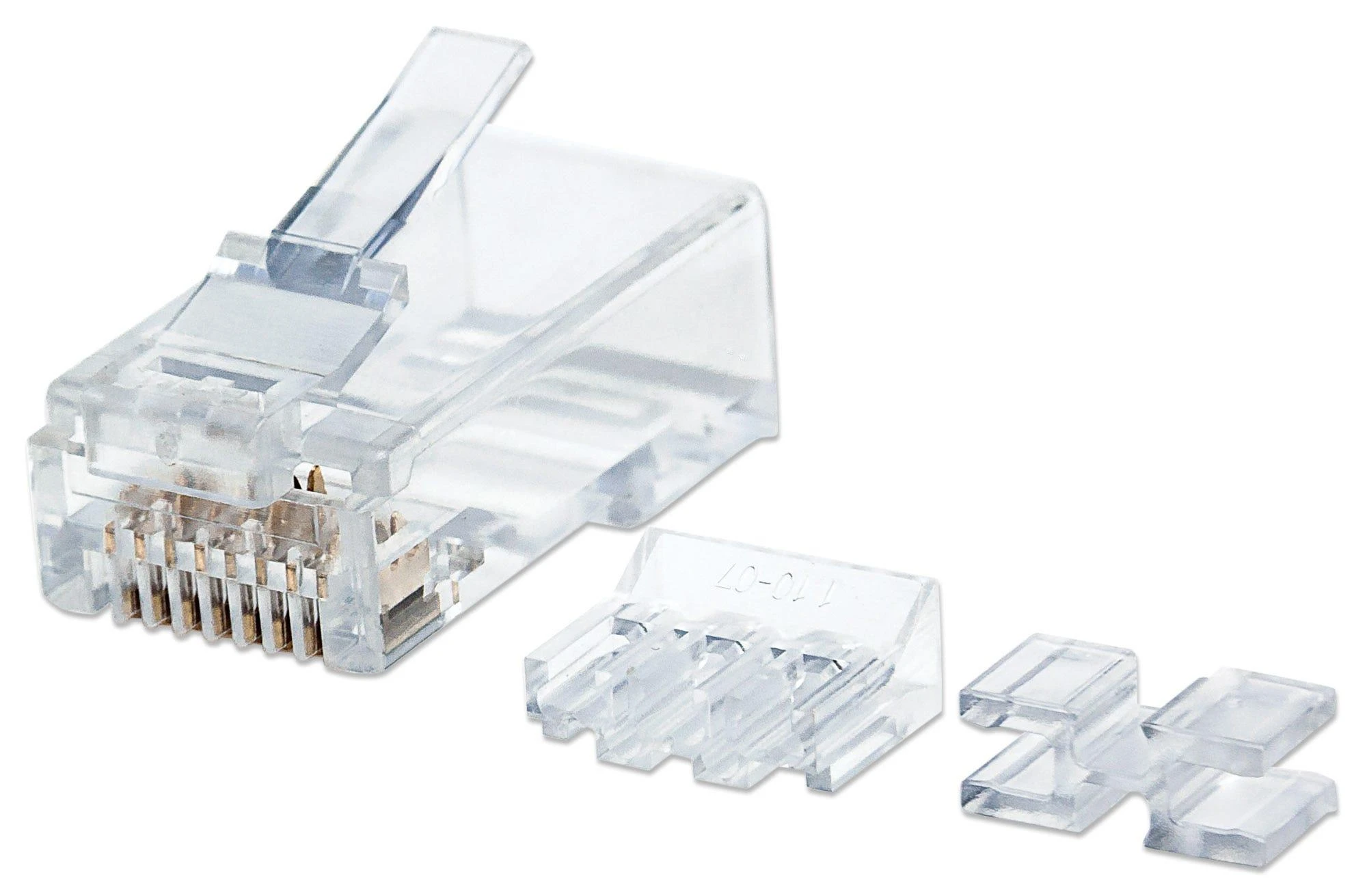 Intellinet 790550 laido jungtis RJ45 Permatomas
