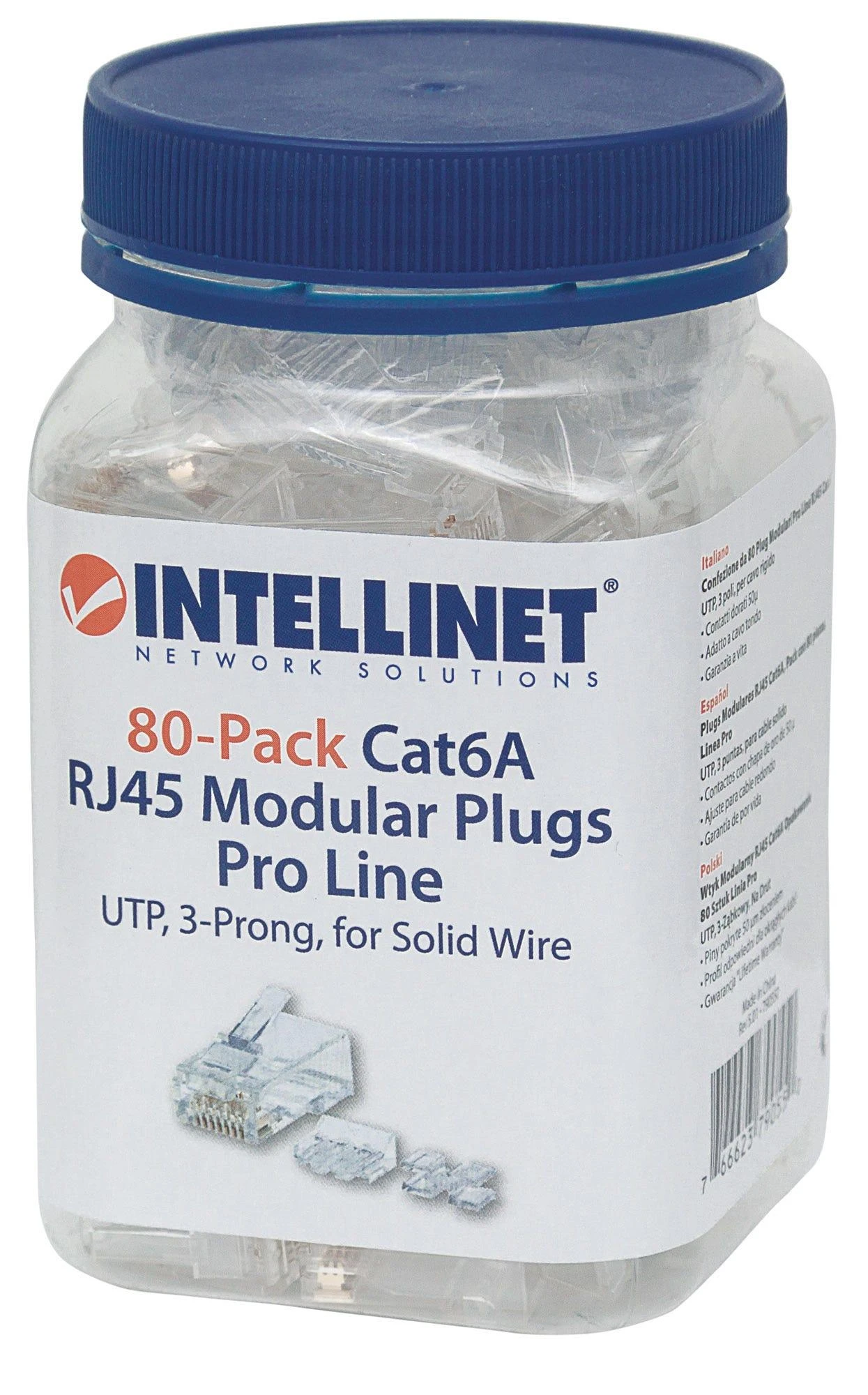 Intellinet 790550 laido jungtis RJ45 Permatomas