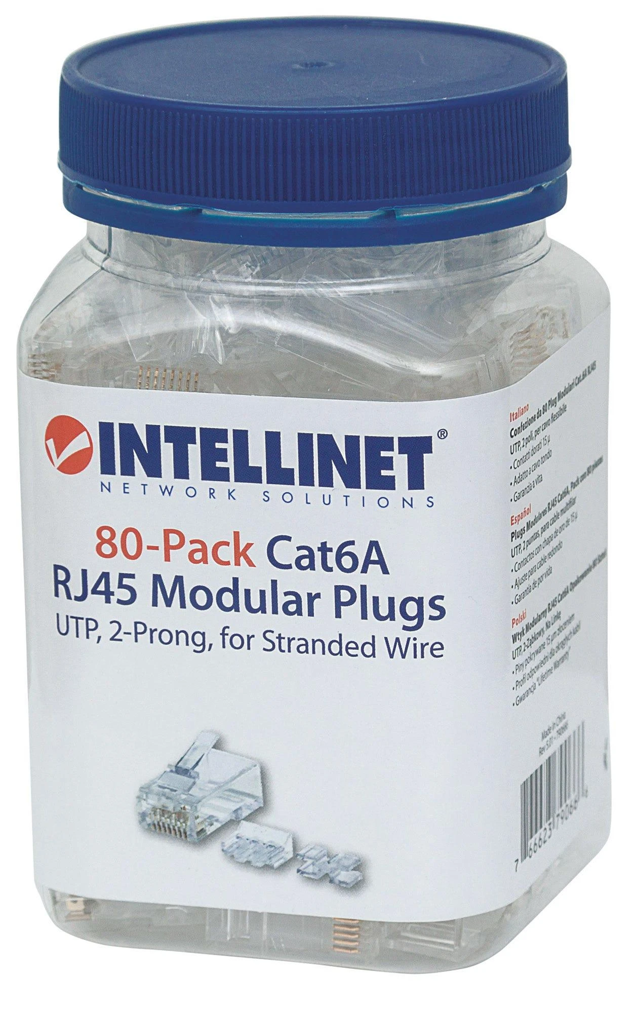 Intellinet 790666 laido jungtis RJ45 Permatomas