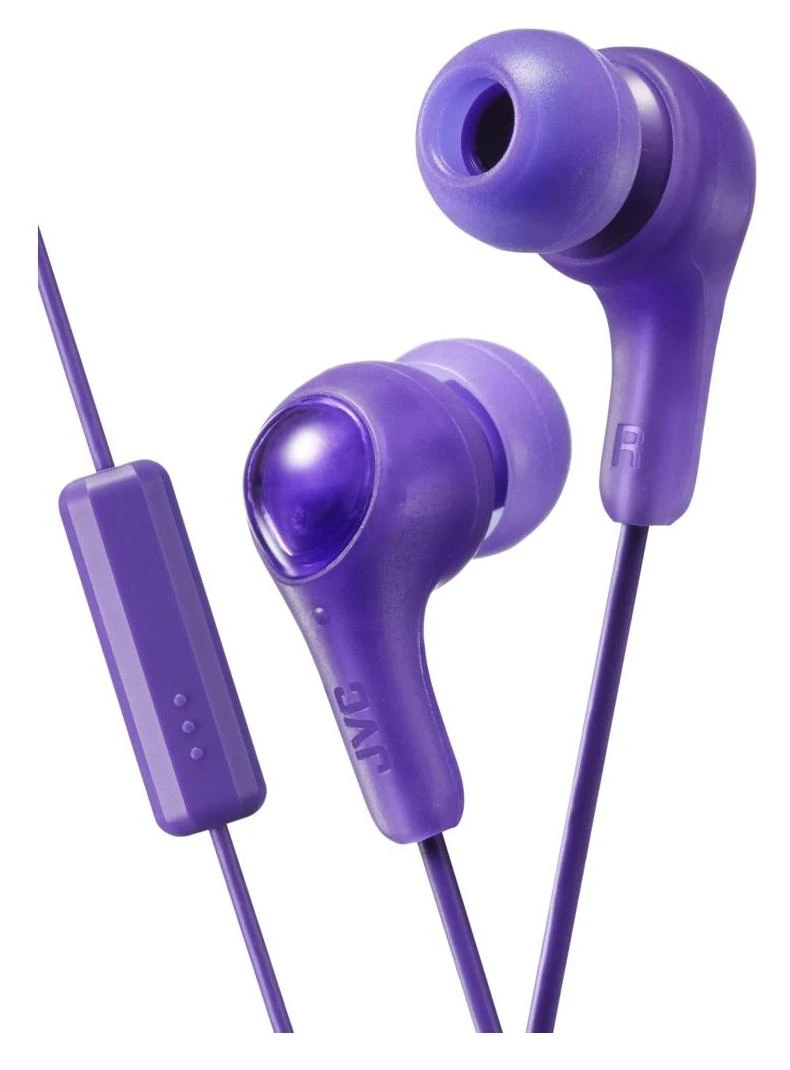 JVC Gumy PLUS violetinės ausinės su mikrofonu