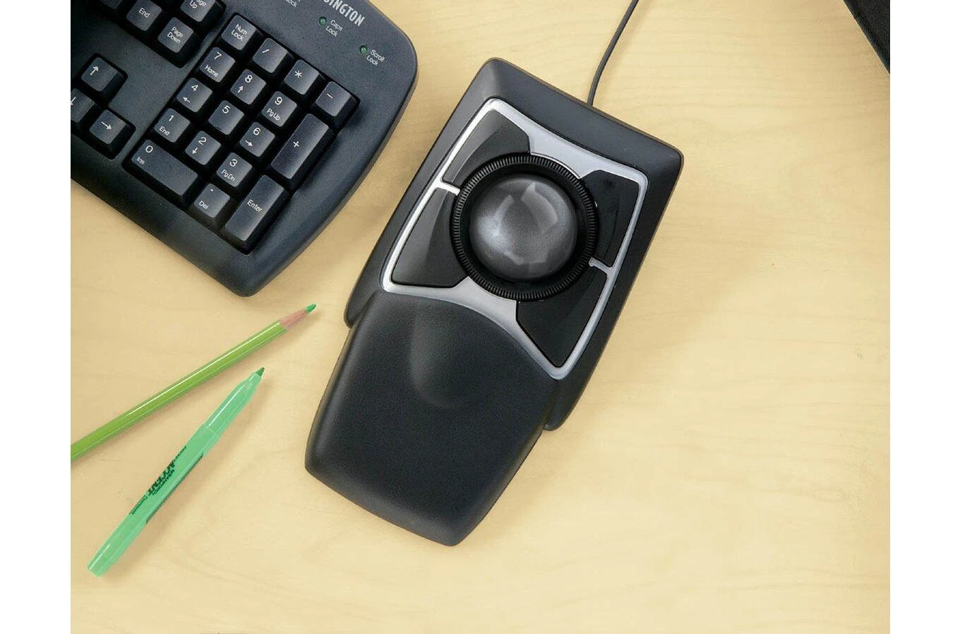 Leitz Kensington Expert Pelė kompiuterinė pelė USB Rodomasis rutuliukas Abiems rankoms