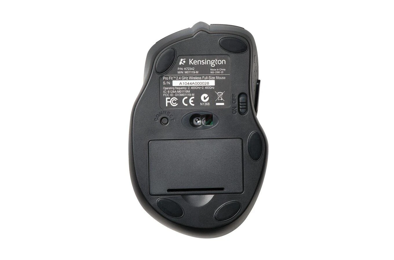 Leitz Kensington Pro Fit kompiuterinė pelė Radijo dažnio Optinė belaidė 1600 DPI Abiems rankoms