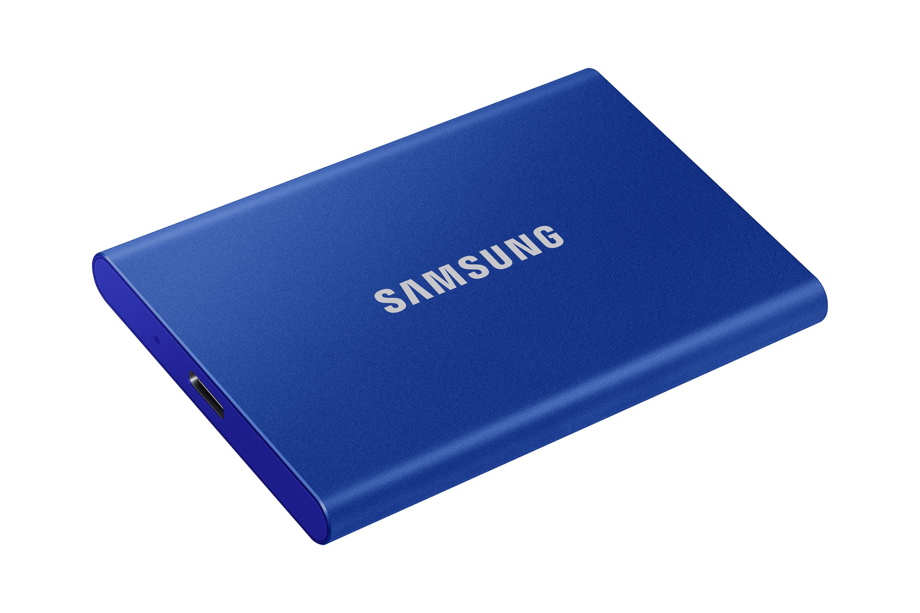 Išorinis kietasis diskas SSD SAMSUNG|T7/1TB/USB 3.2/Rašymo greitis 1000 MBytes/sec/Skaitymo greitis 1050 MBytes/sec/MU-PC1T0H/WW