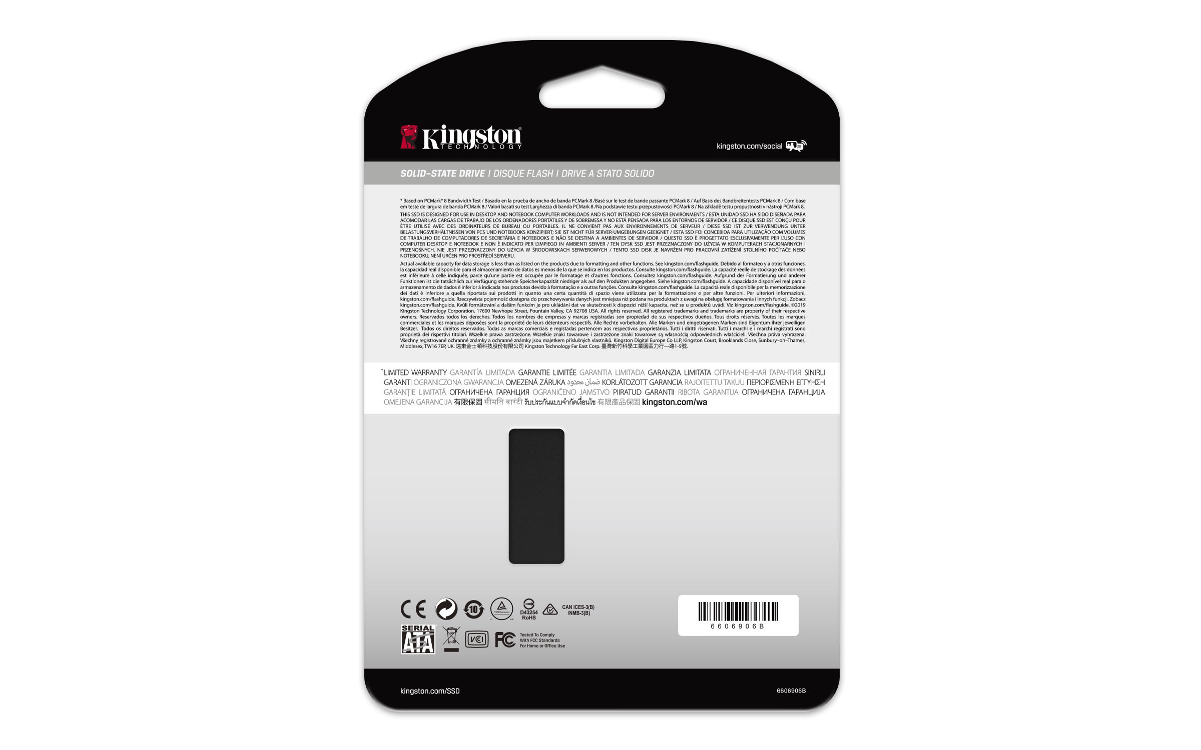 „Kingston Technology KC600 2,5" 2048 GB „Serial ATA III“ 3D TLC“