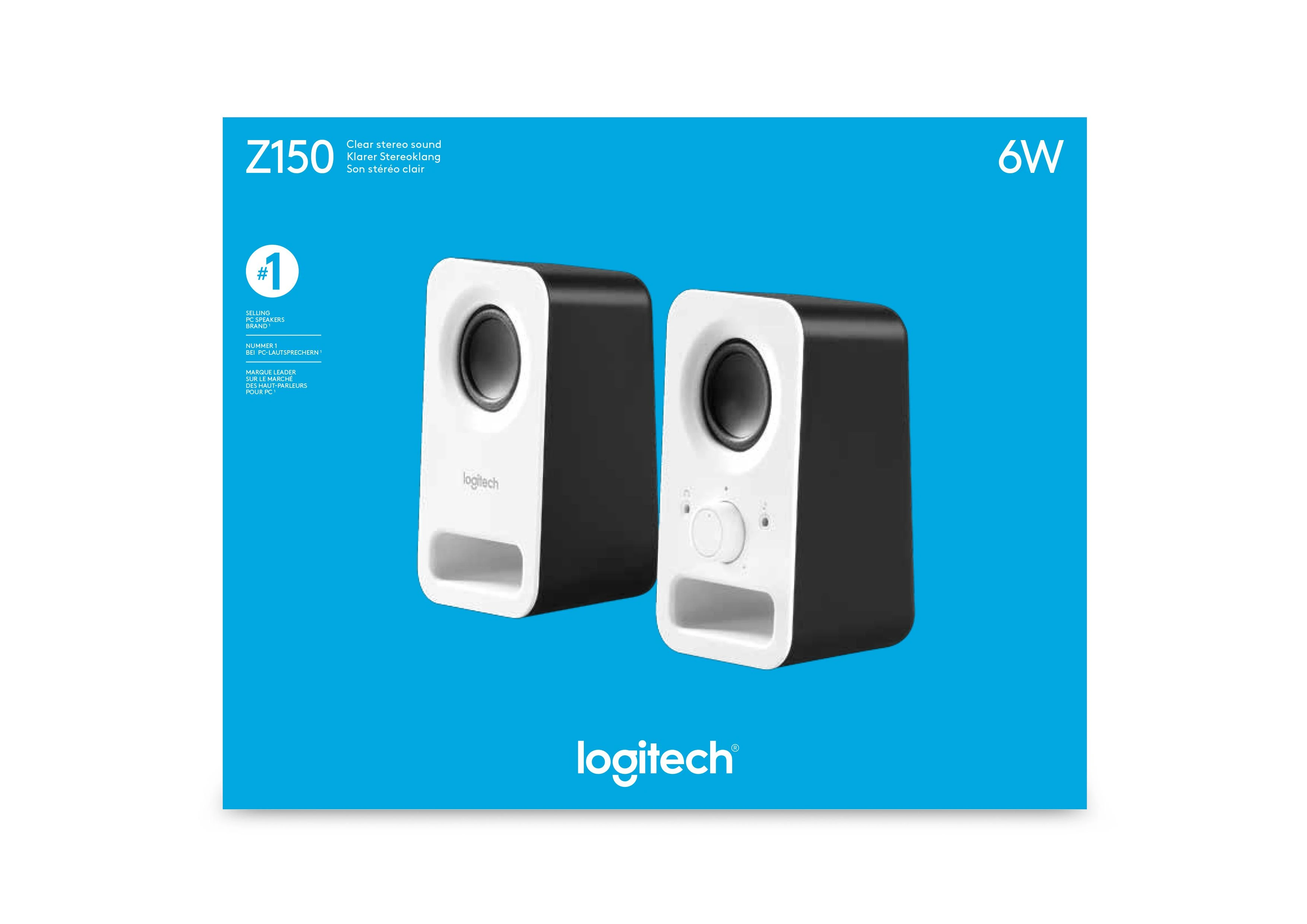 Kompiuterio kolonėlės LOGITECH Z150 2.0 garso kolonėlės, baltos