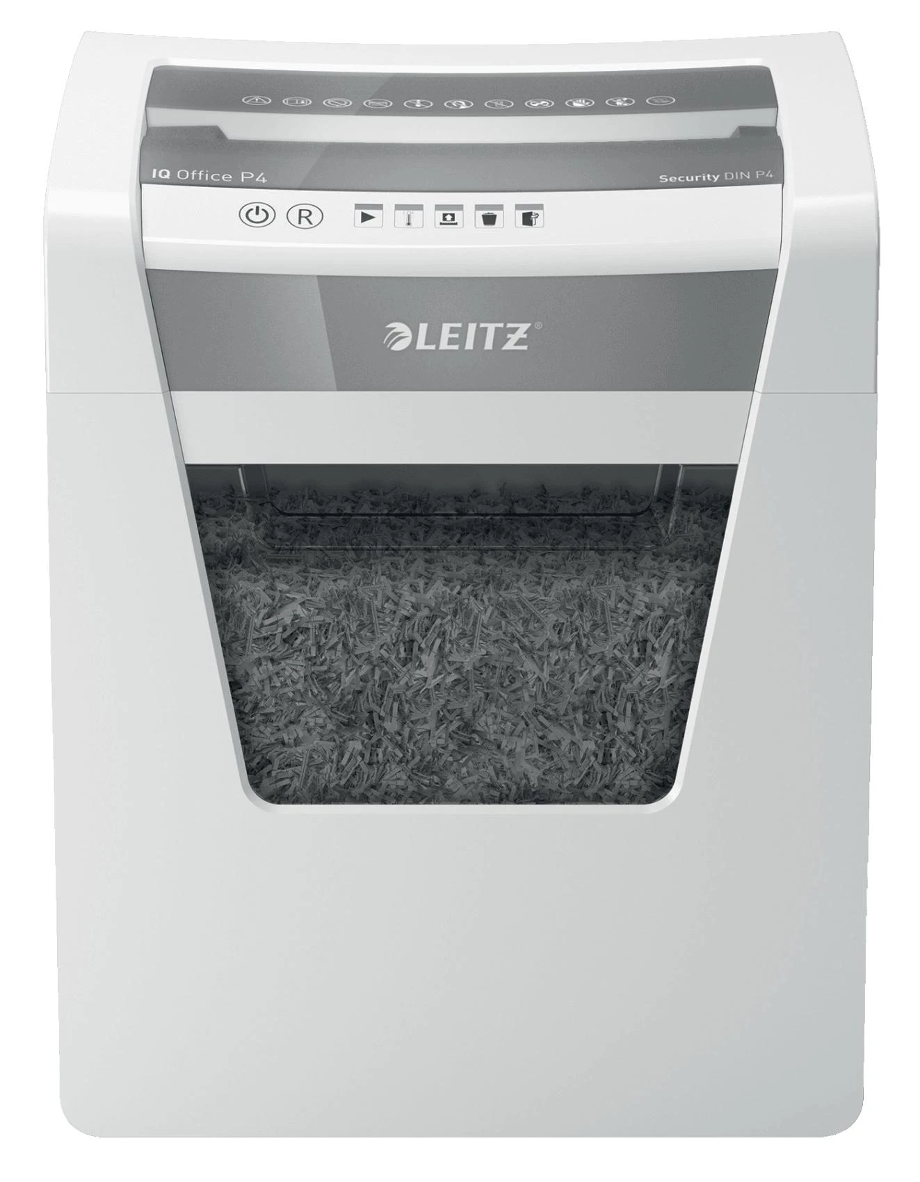Dokumentų naikiklis LEITZ IQ Office, P4, 23L, 4x40mm, 15 lapų/80gsm