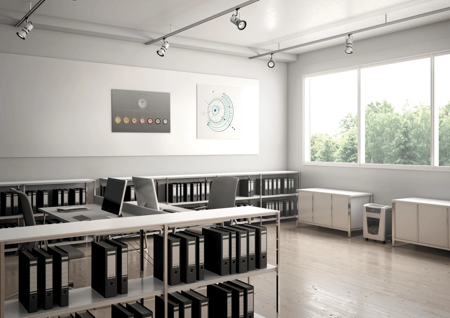 Dokumentų naikiklis LEITZ IQ Office Pro, P5+, 30L, 2x5mm, 7 lapai/80gsm