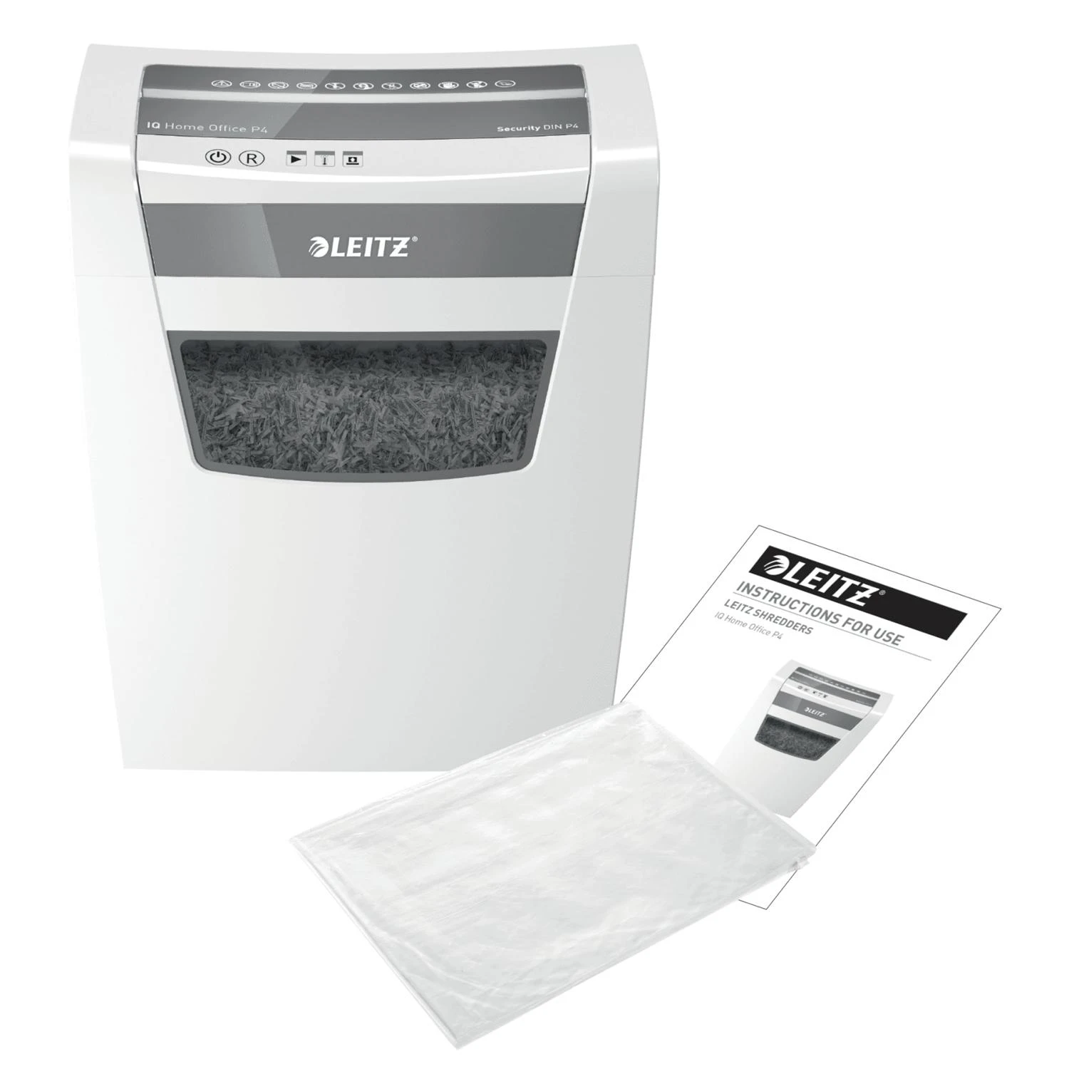 Rexel Dokumentų naikiklis LEITZ IQ Home Office, P4, 23L, 4x28mm, 10 lapų