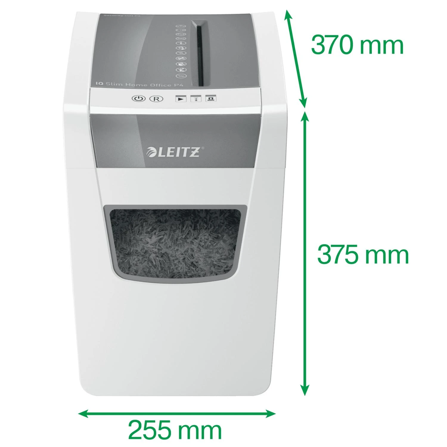 Dokumentų naikiklis LEITZ IQ Slim Home Office, P4, 23L, 4x28mm, 10 lapų
