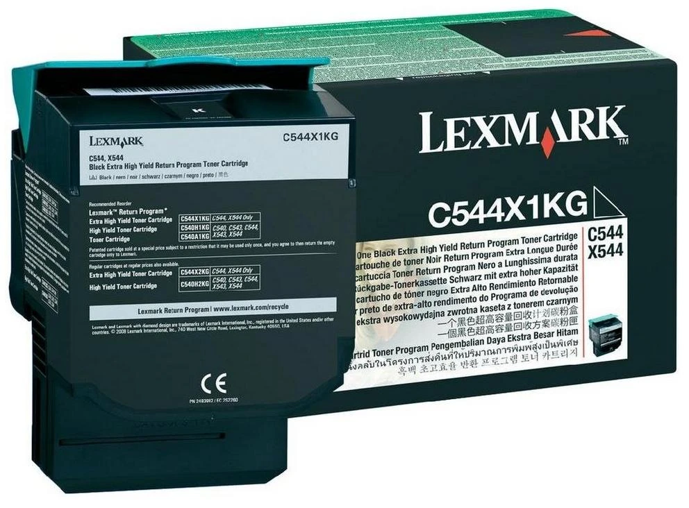 Lexmark C544X1KG Cartridge, Juodas, 6000 pages